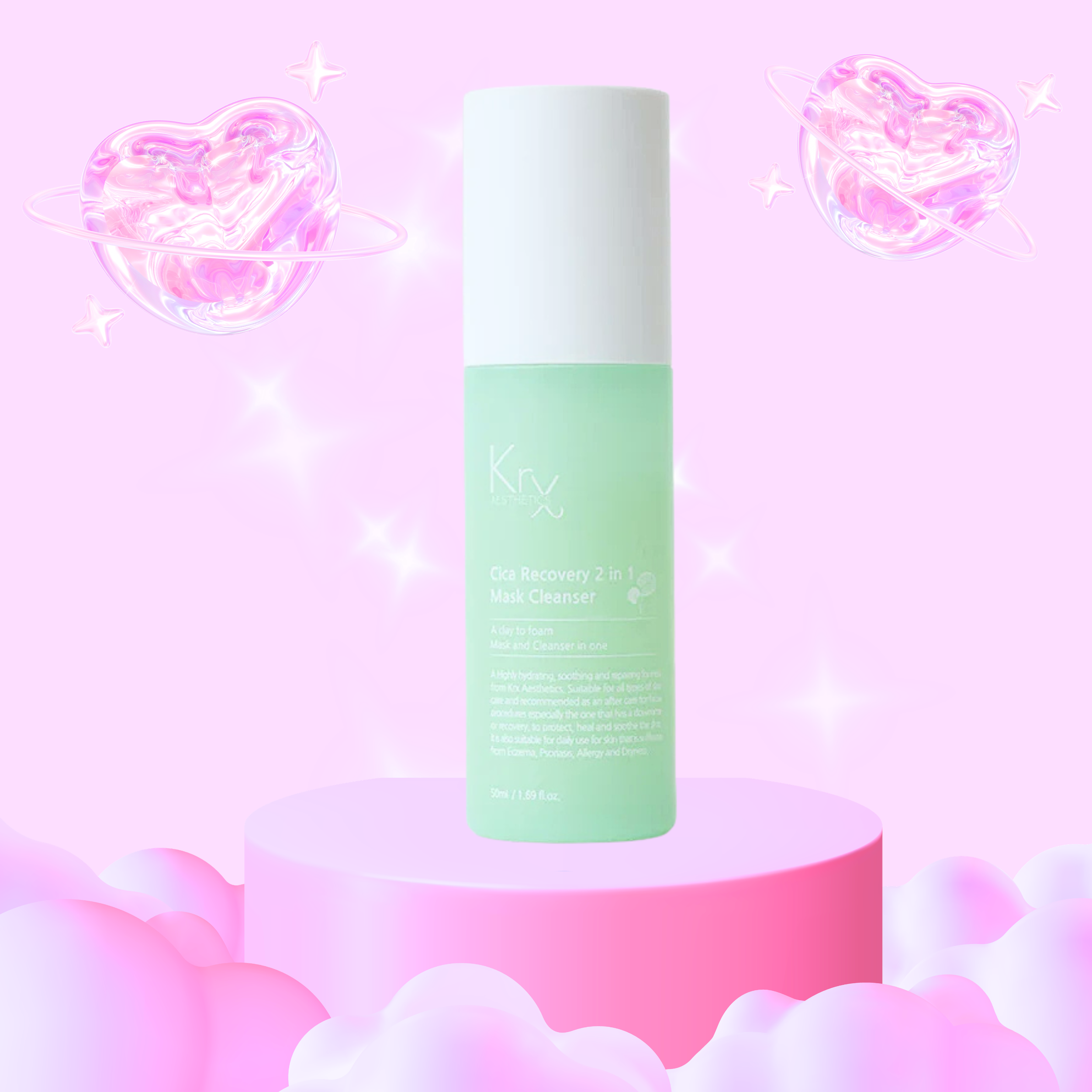 KrX Cica Recovery 2 in 1 Cleanser