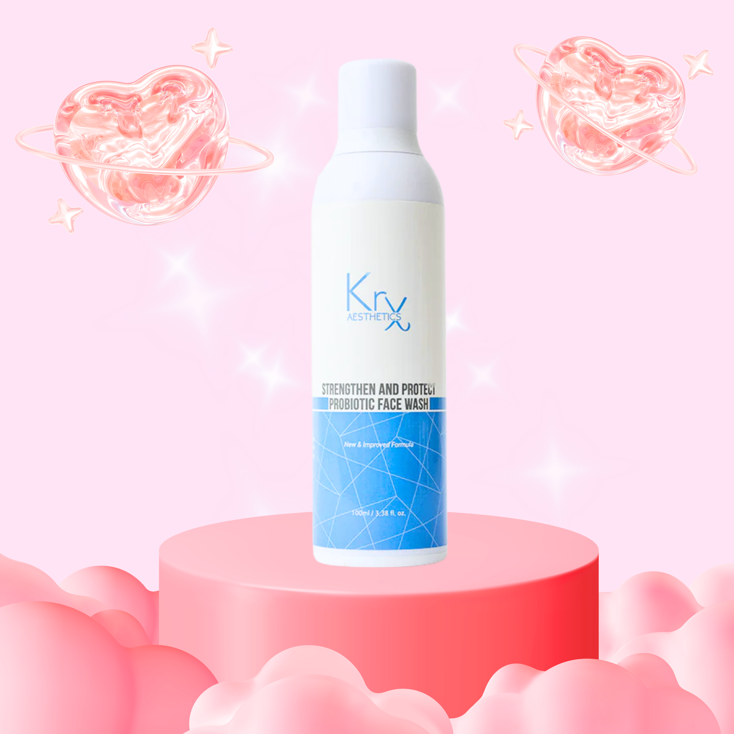 KrX Strengthen + Protect Probiotic Face Wash