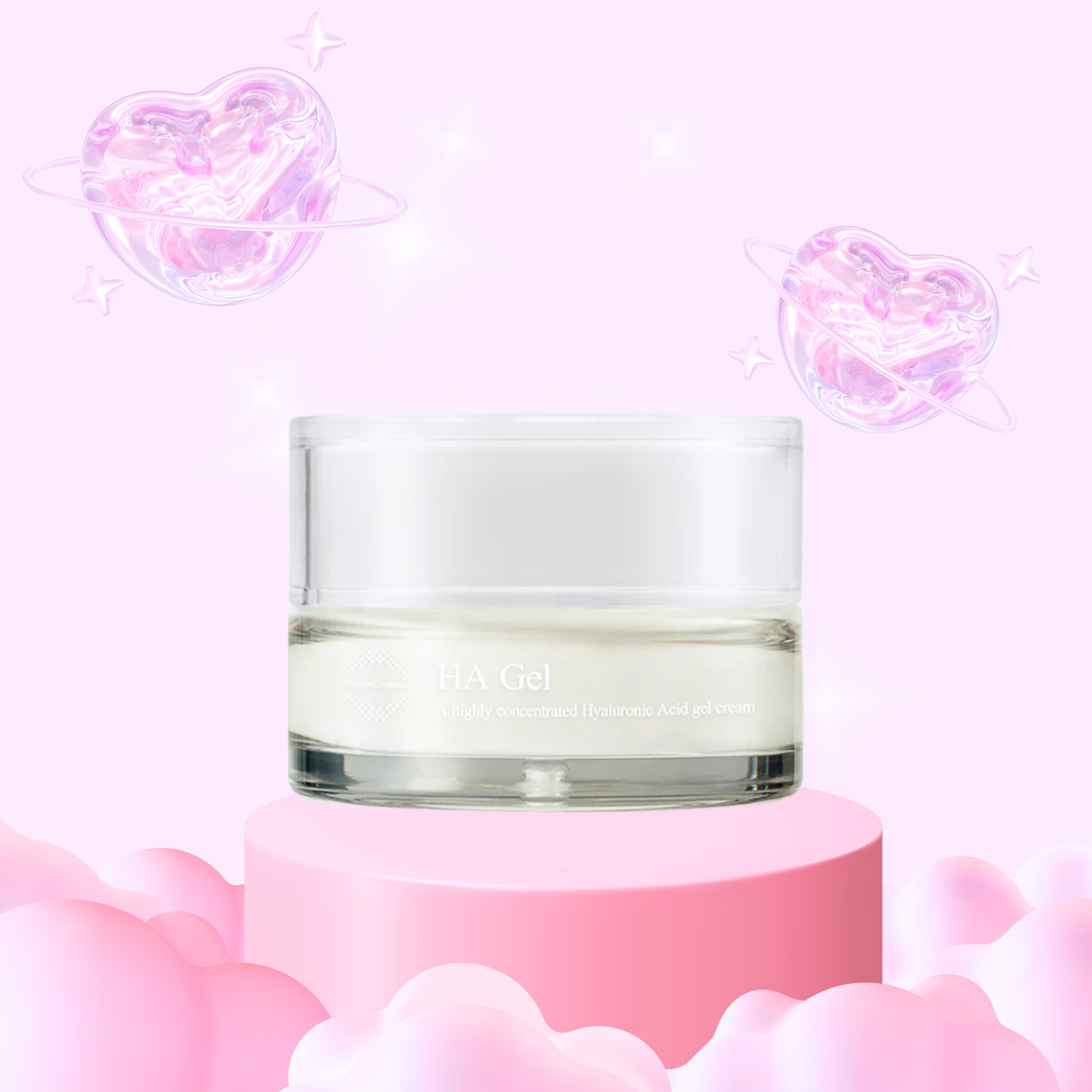 OxygenCeuticals Oxygen HA Gel – Triple Hyaluronic Acid Moisturizer for Lasting Hydration & Skin Glow