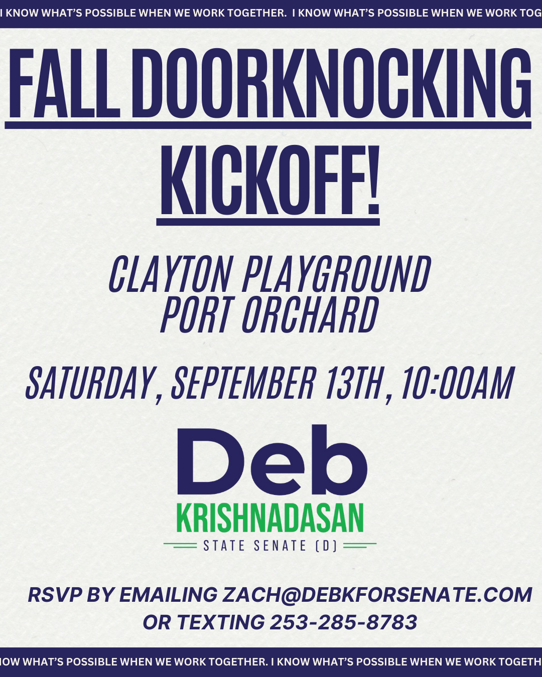 Fall Doorbelling Kickoff