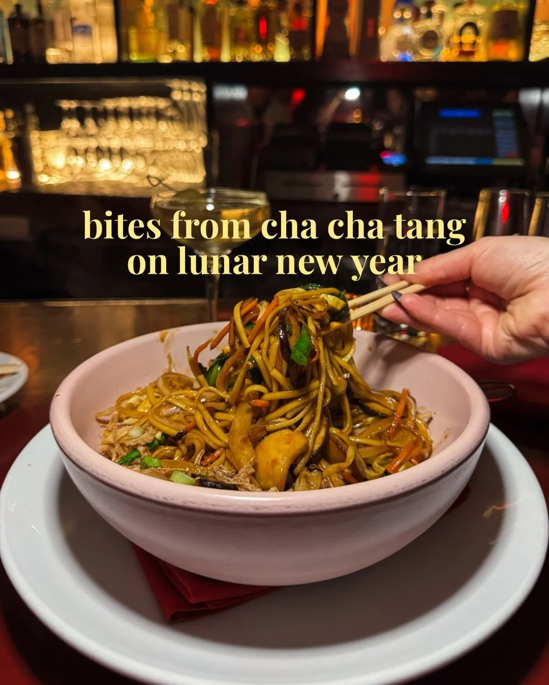 i&rsquo;m in love with @chachatangnyc. the food is incredible and the space is so warm and rich with lots of room for nyc. celebrated the lunar new year there last night with @talkdirty2yourfood and this time i tried the duck. meltttt in your mouth. 