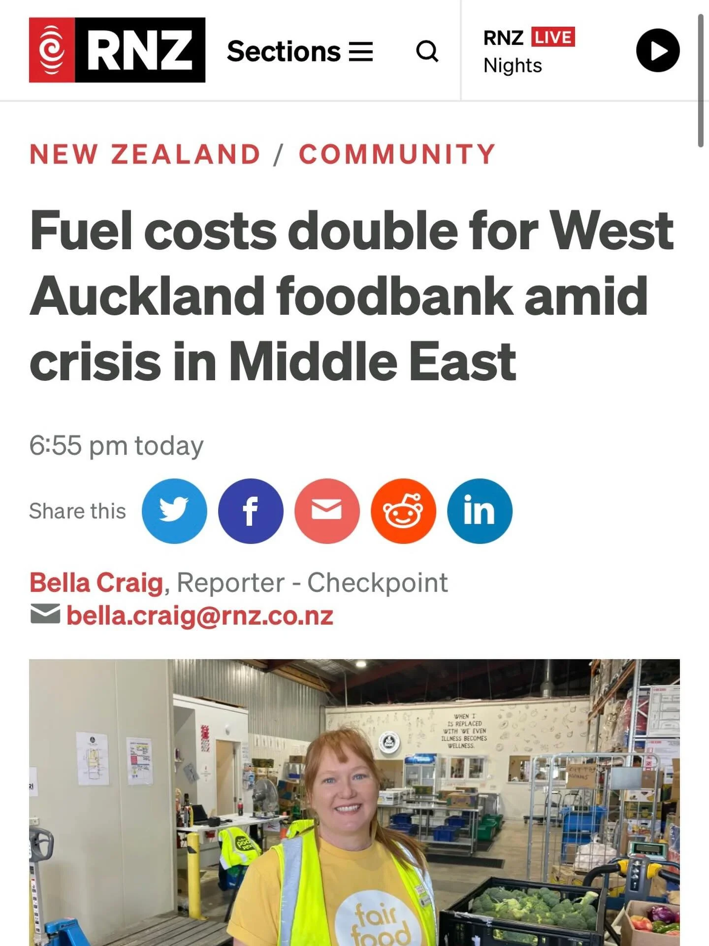 &ldquo;People are waiting for us at the pātaka on a regular basis, all of our drivers meet people waiting. People are embarrassed, but people know that they have to eat. The other thing we&rsquo;ve noticed is a rise in older people.&rdquo;

Thank you