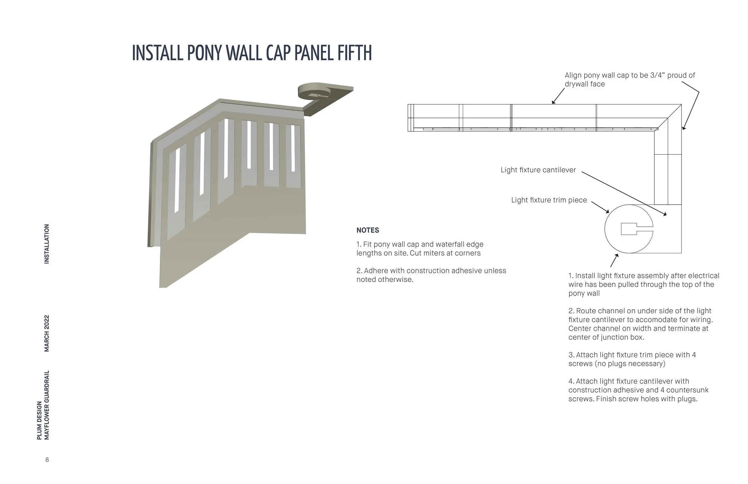 Installation instruction manual