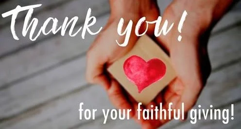 We are so grateful to the generosity of our faithful members, attendees and friends.