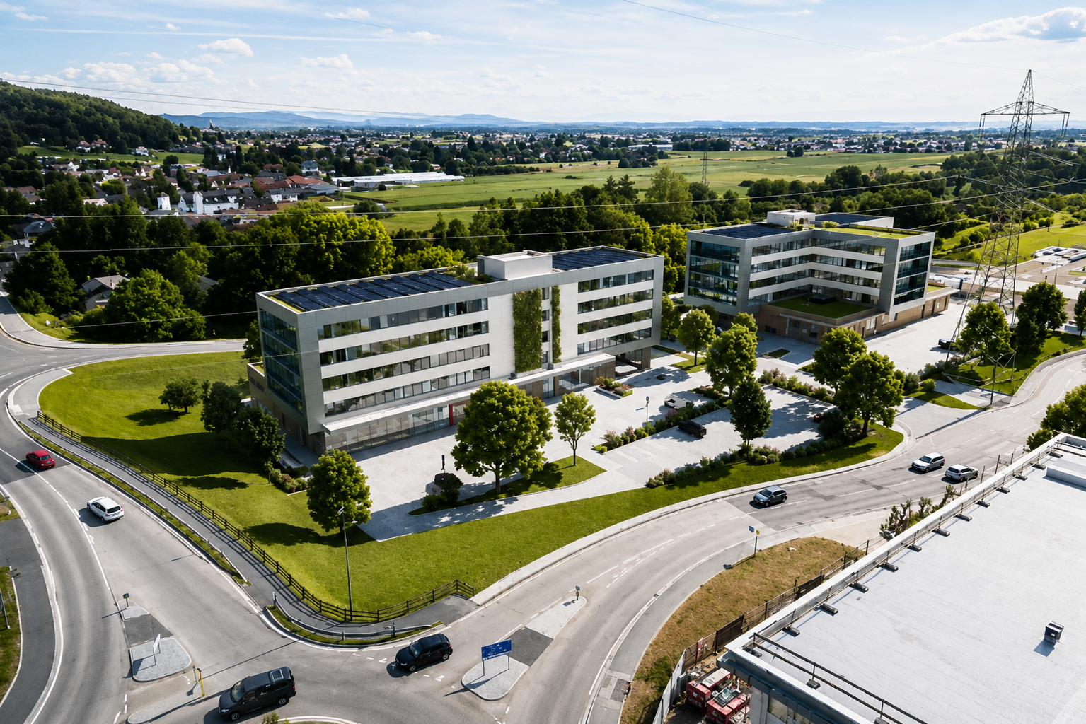 neubau myspace, grambach bei graz, oesterreich