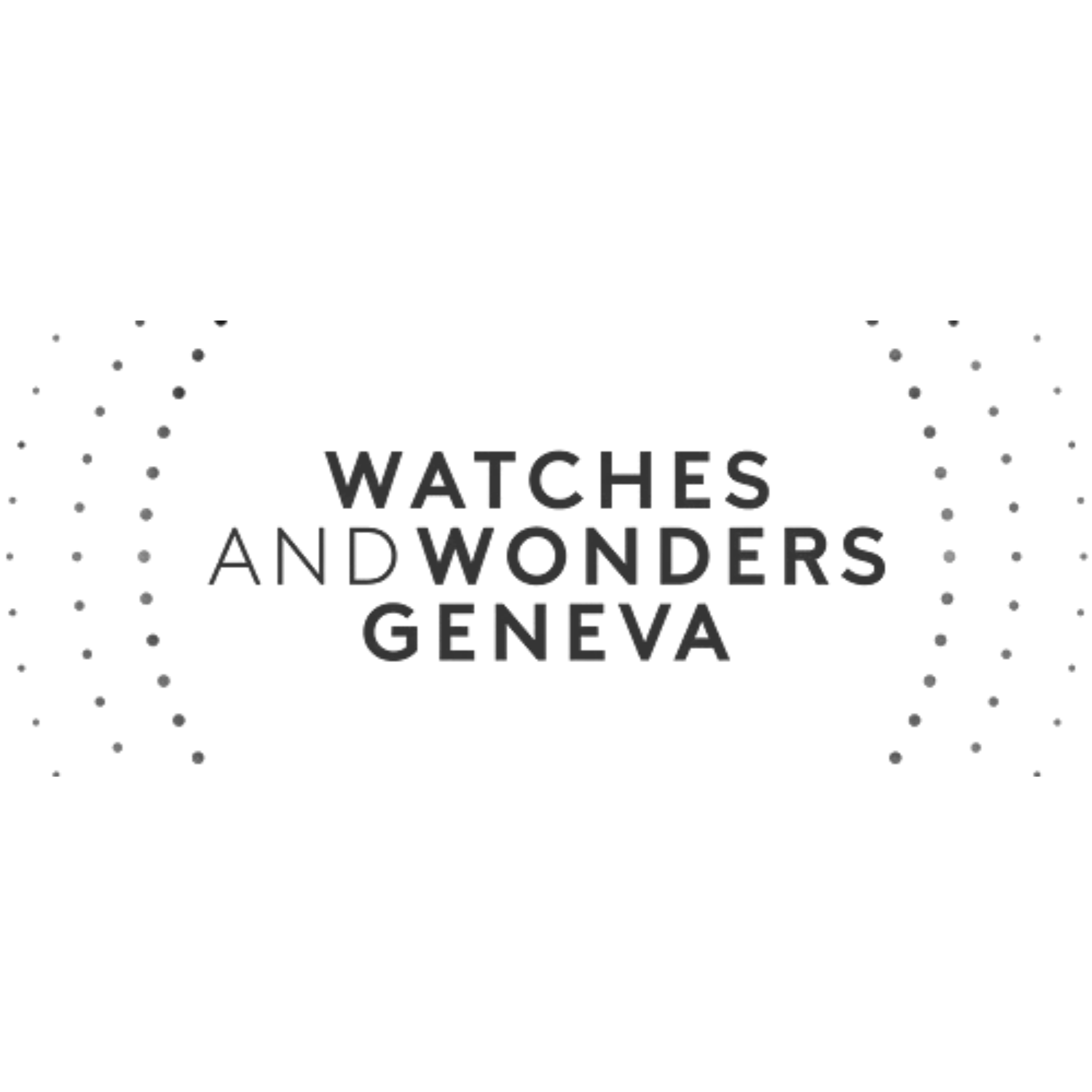 Black logo with the word 'WATCHES' and a background of a clock with gears.