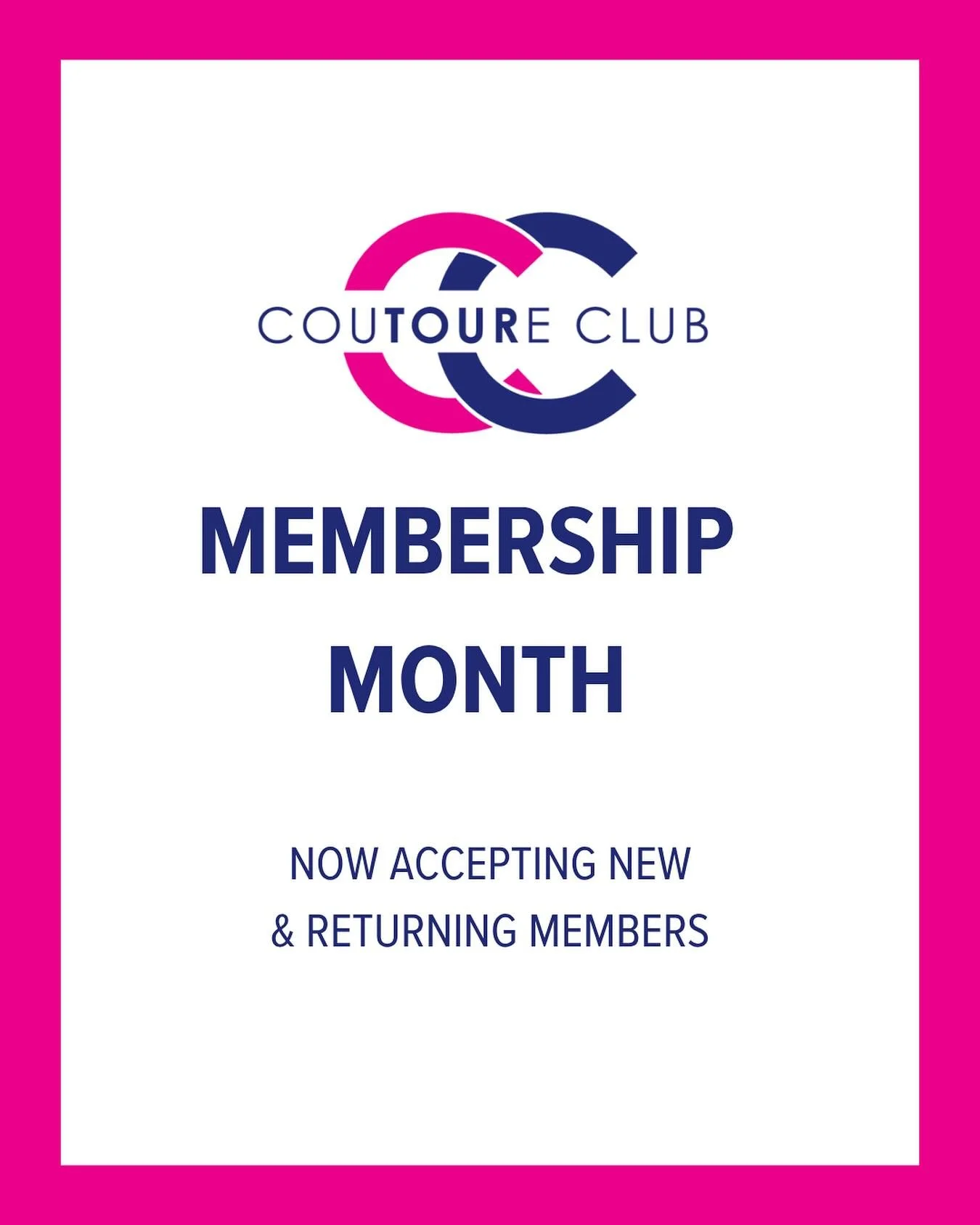 Celebrating 17 years of Service in the Palm Beaches! We are now accepting new and returning members for the 
2025-2026 CouTOURe Club. 

We are halfway through membership month and are looking forward to another fabulous CouTOURe Club season. Thank yo