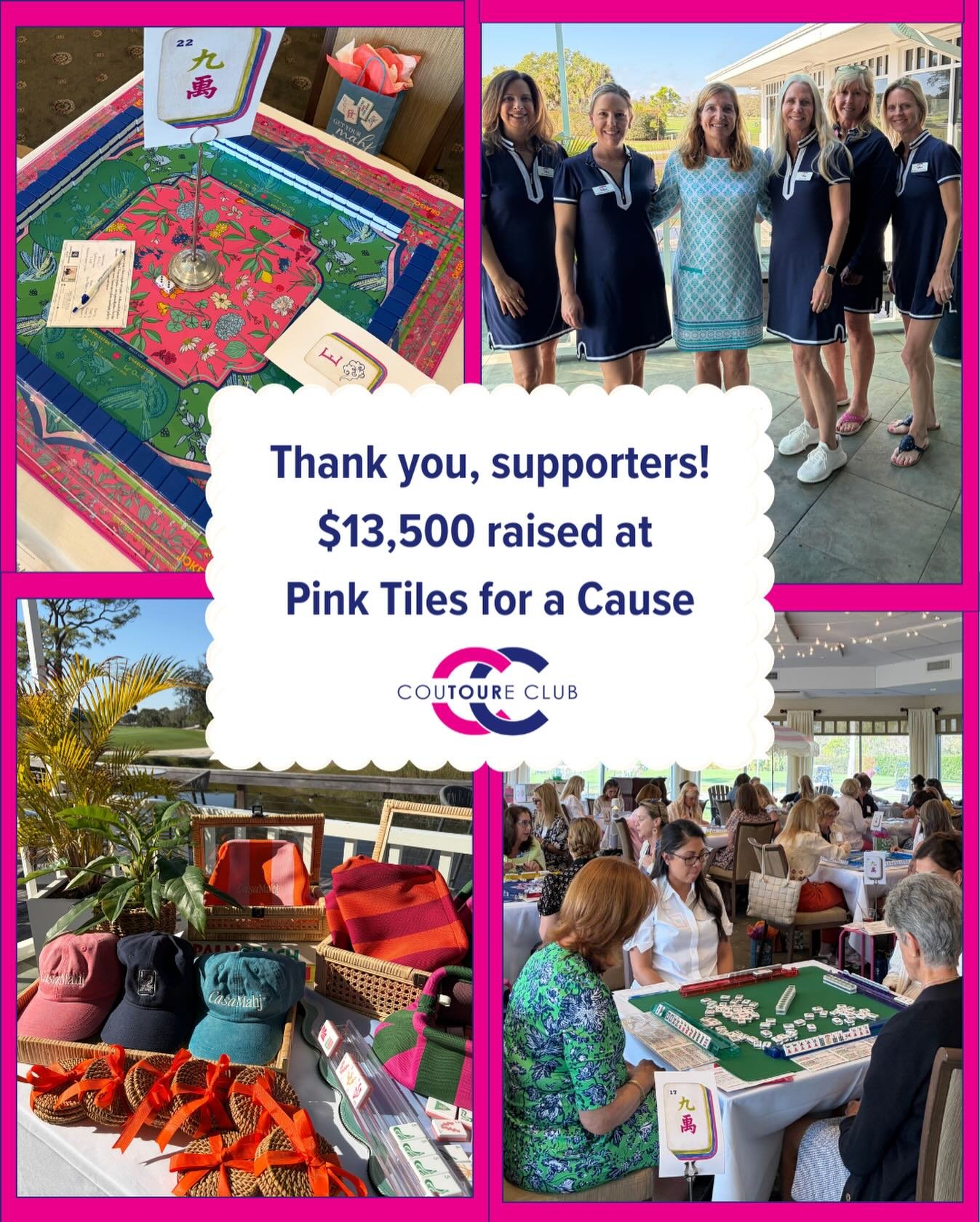 Thank you for making Pink Tiles for a Cause a success!

With full hearts and so much gratitude, we are thrilled to share that Pink Tiles for a Cause raised $13,500 in support of local children&rsquo;s charities!

To our incredible vendors, generous l