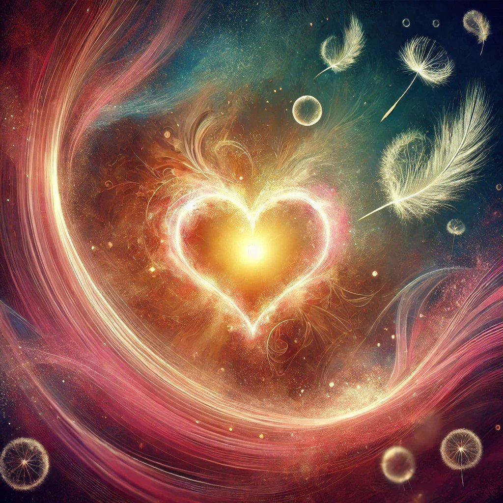DALL·E 2024-12-03 18.25.54 - An artistic representation of healing from grief, featuring a glowing heart encircled by soft, warm light waves in shades of pink, gold, and blue. The.jpeg