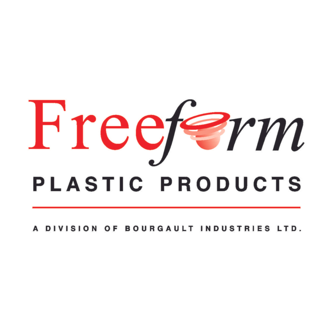 Freeform Plastic Products logo, showcasing a trusted brand known for durable agricultural and industrial plastic solutions, offered by RA West International.
