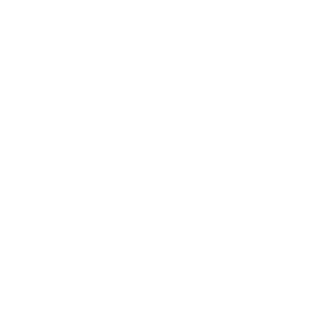 Outline of a watering can watering three small plants, with a scalloped border surrounding the image.
