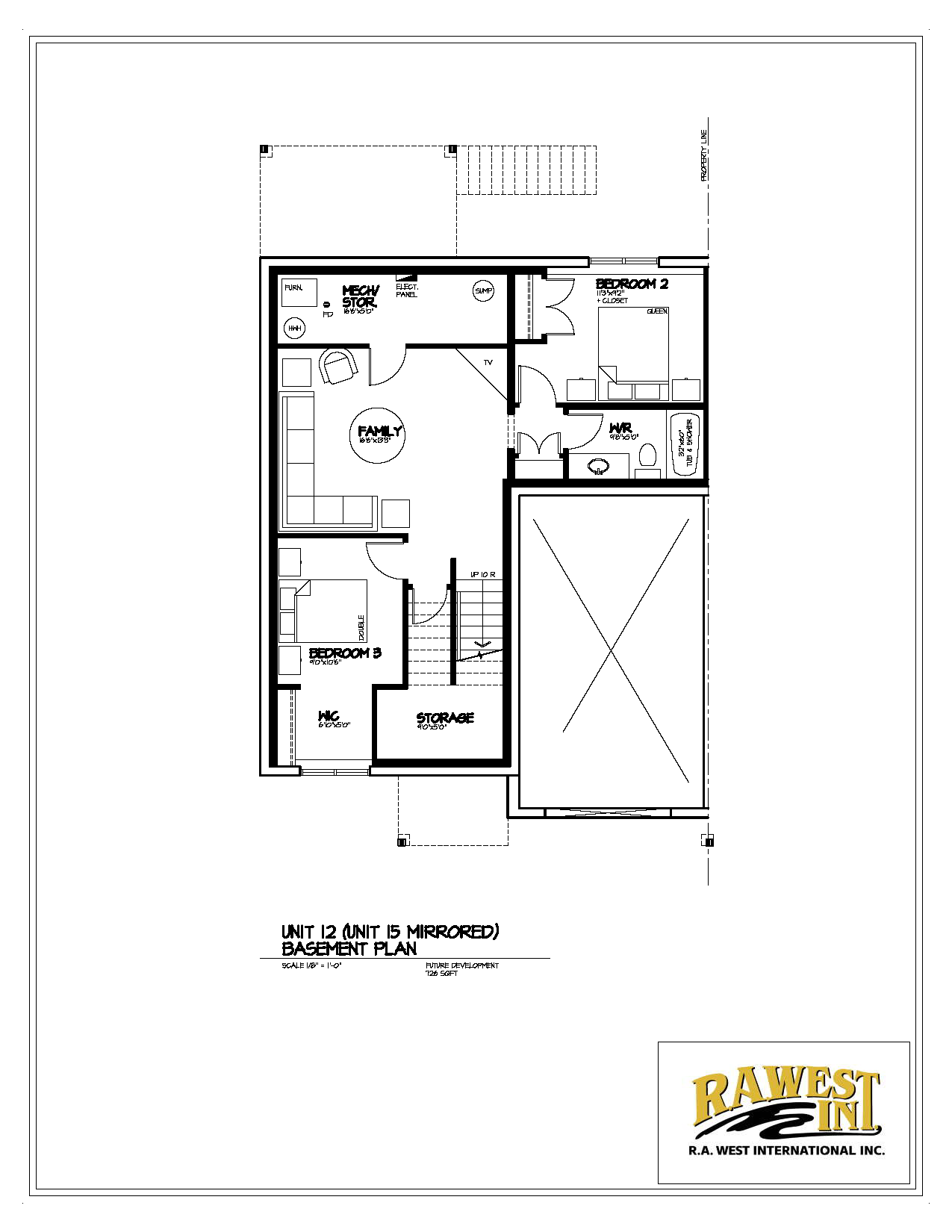 Optional Basement Layout for Exterior Units