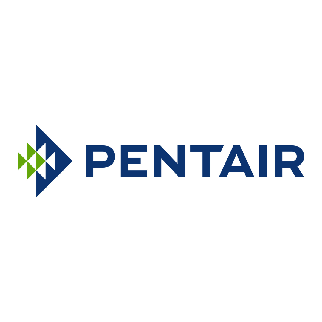 Pentair logo, highlighting a global leader in water treatment and management solutions, proudly offered by R.A. West for agricultural and industrial applications.