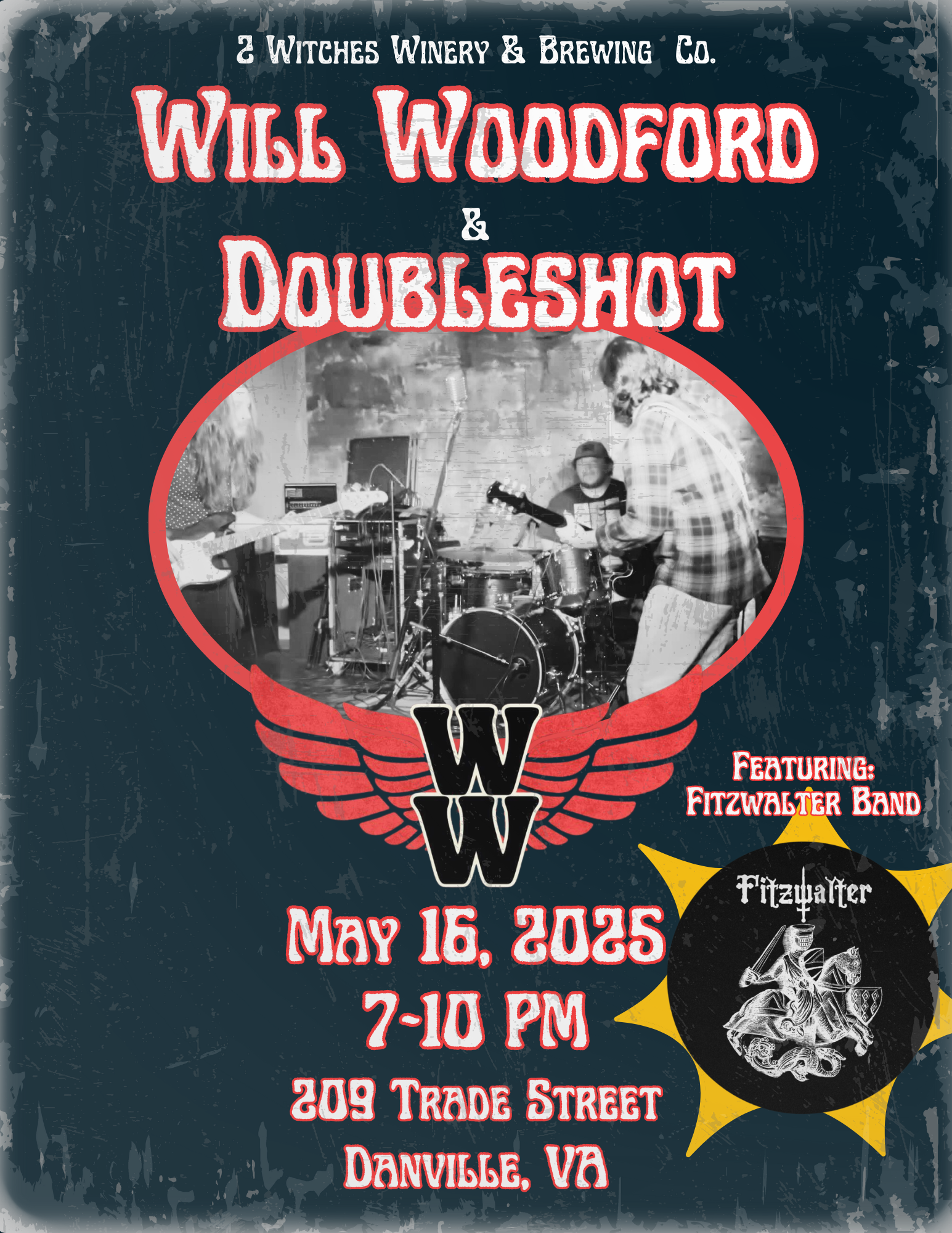 Live Music by Will Woodford & Doubleshot featuring Fitzwalter Band