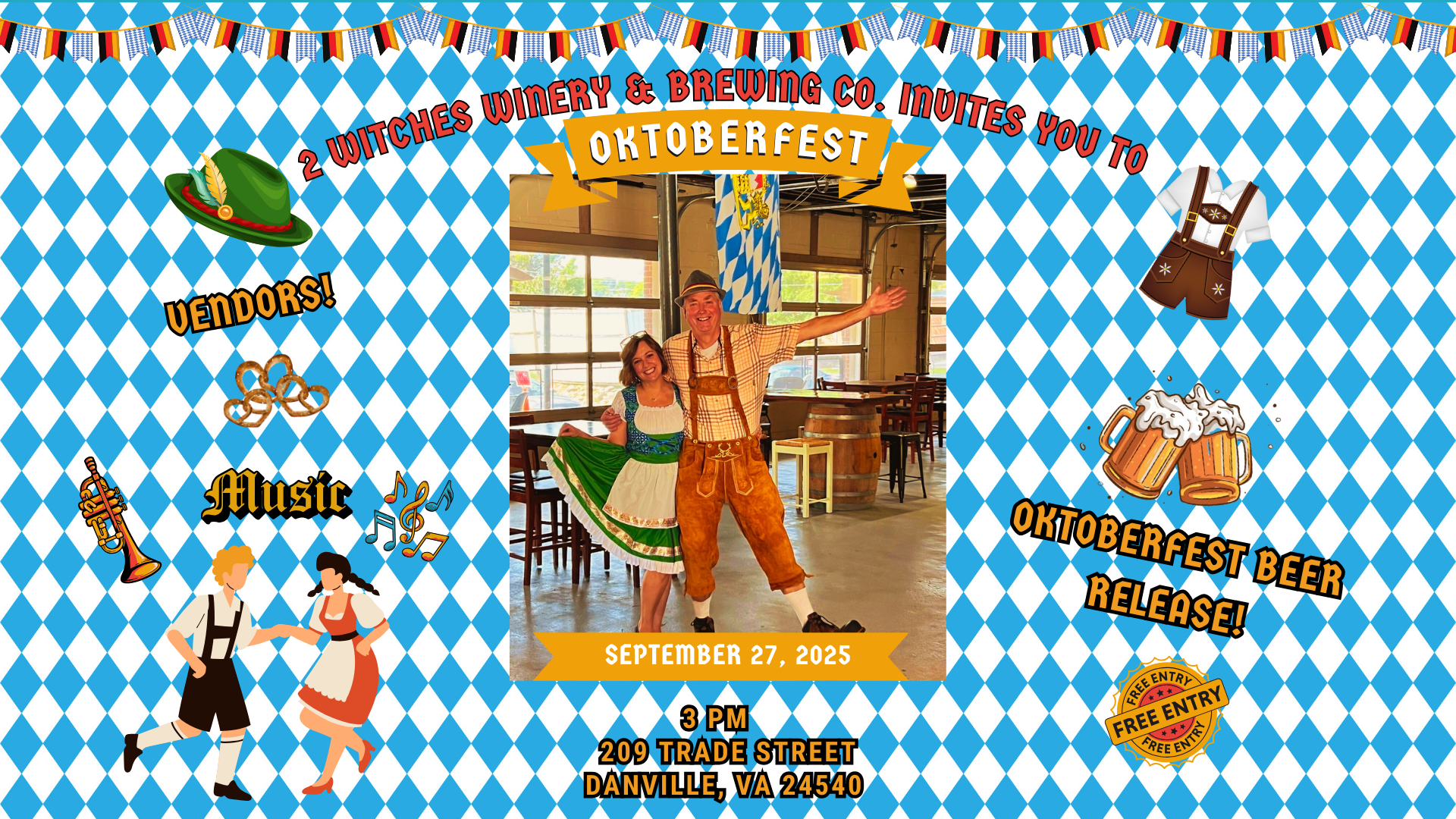 Oktoberfest at 2 Witches