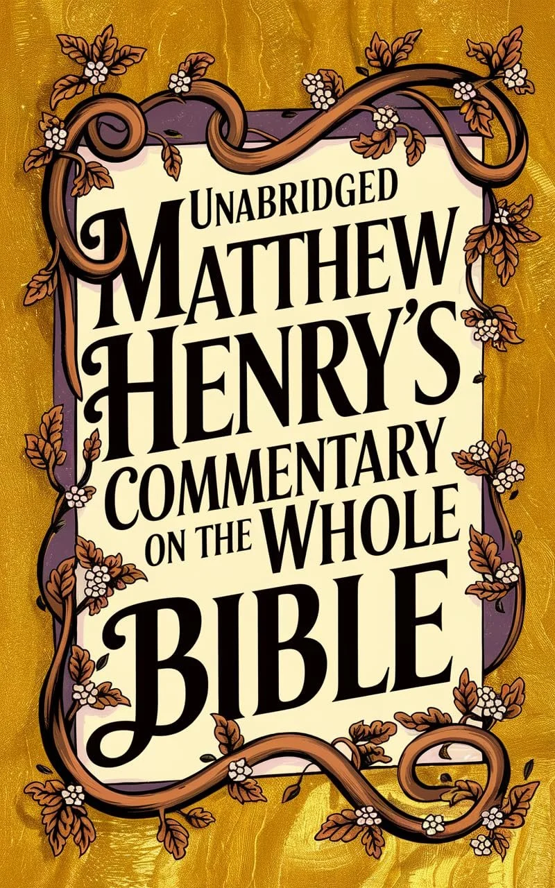 Matthew Henry's Commentary On The Whole Bible Matthew Henry's Commentary On The Whole Bible  Matthew Henry  References  Commentaries   