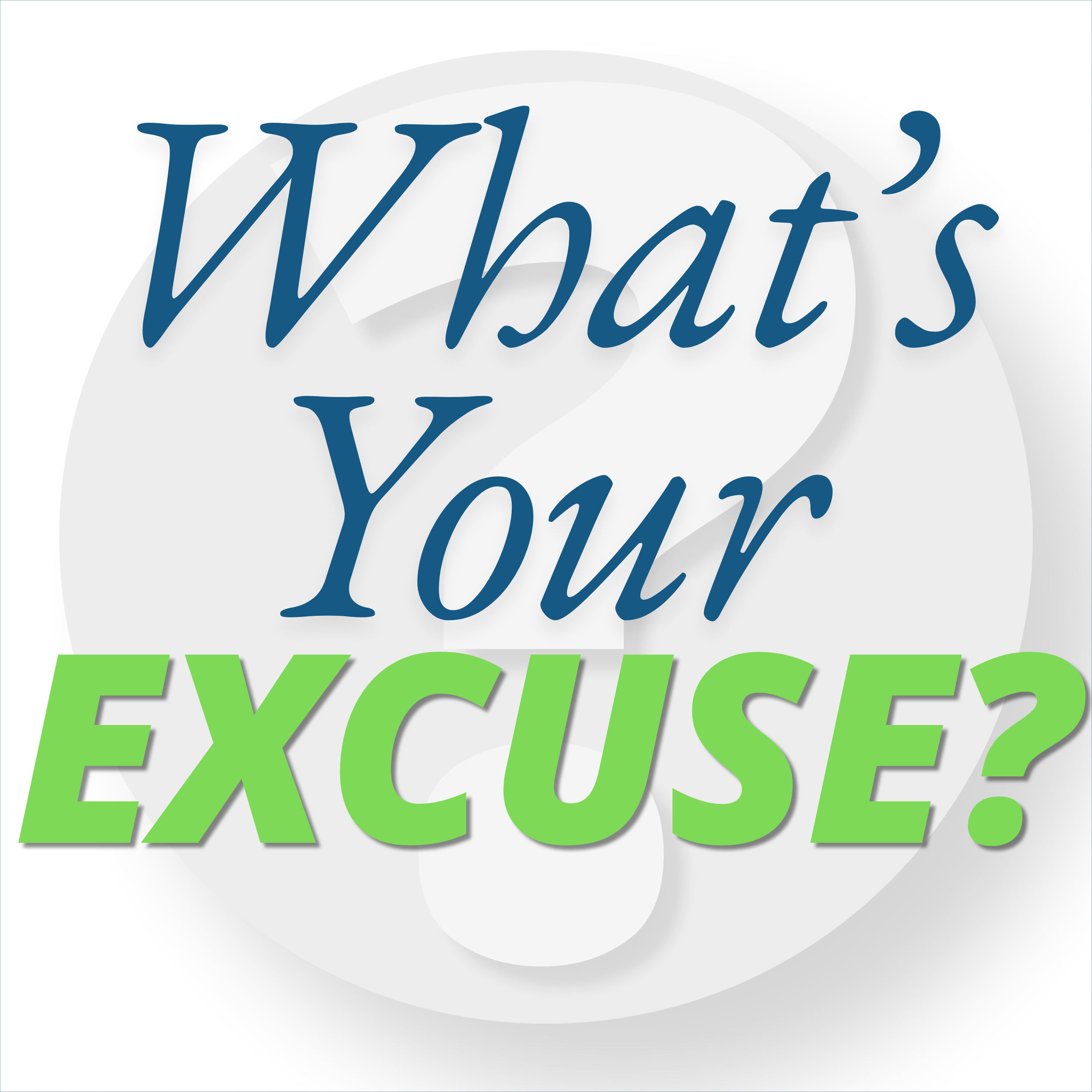 Close-up of colorful text reading 'What's your next move?' with a white background and a faint gray circular shape behind the text.