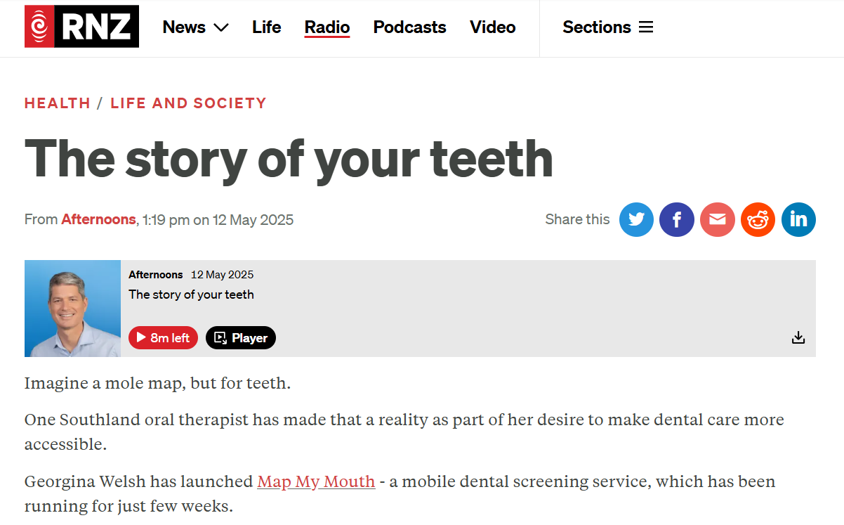 The Story of Your Teeth: A Chat with RNZ