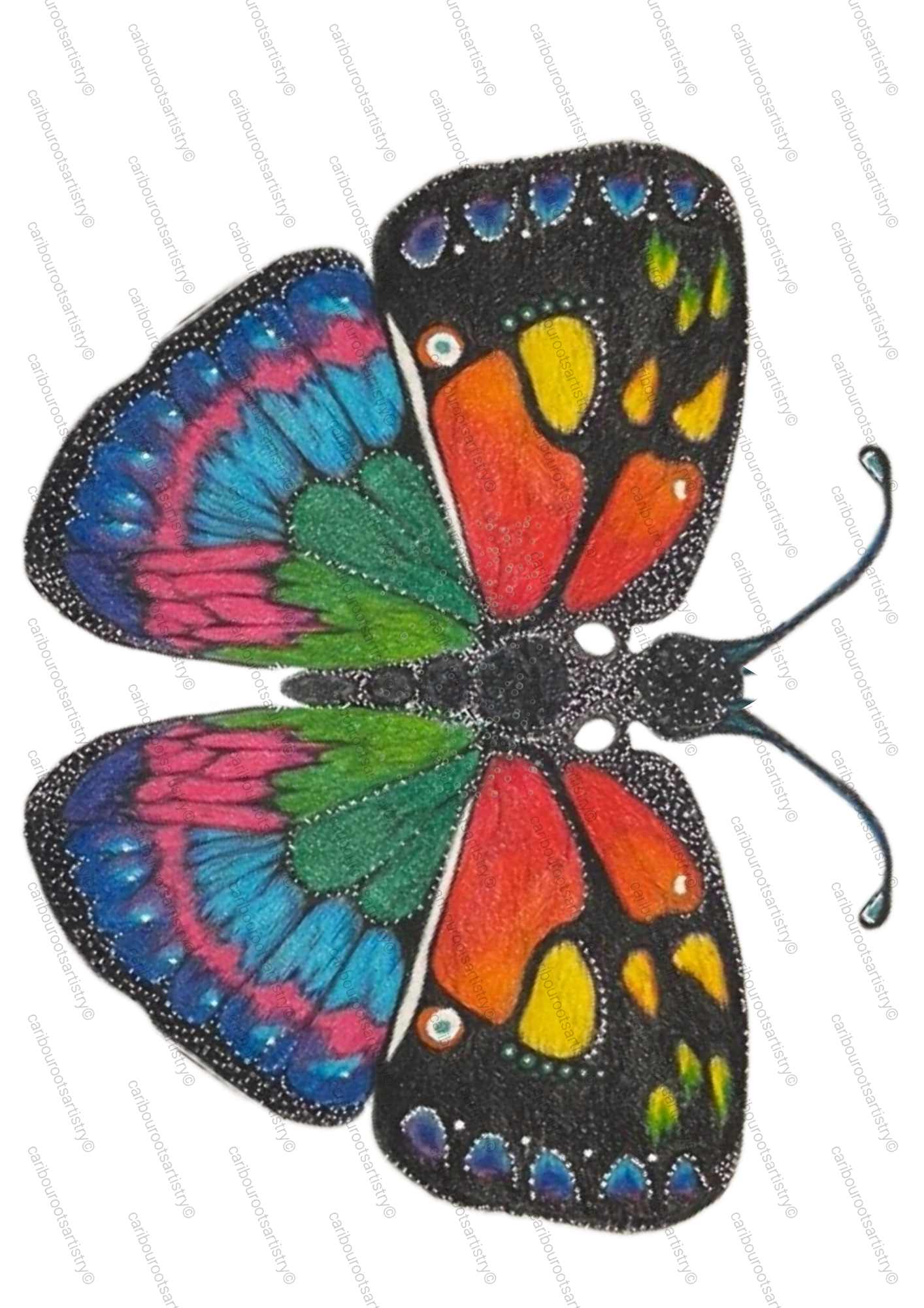 Prismatic Butterfly Collection (individual - black) B