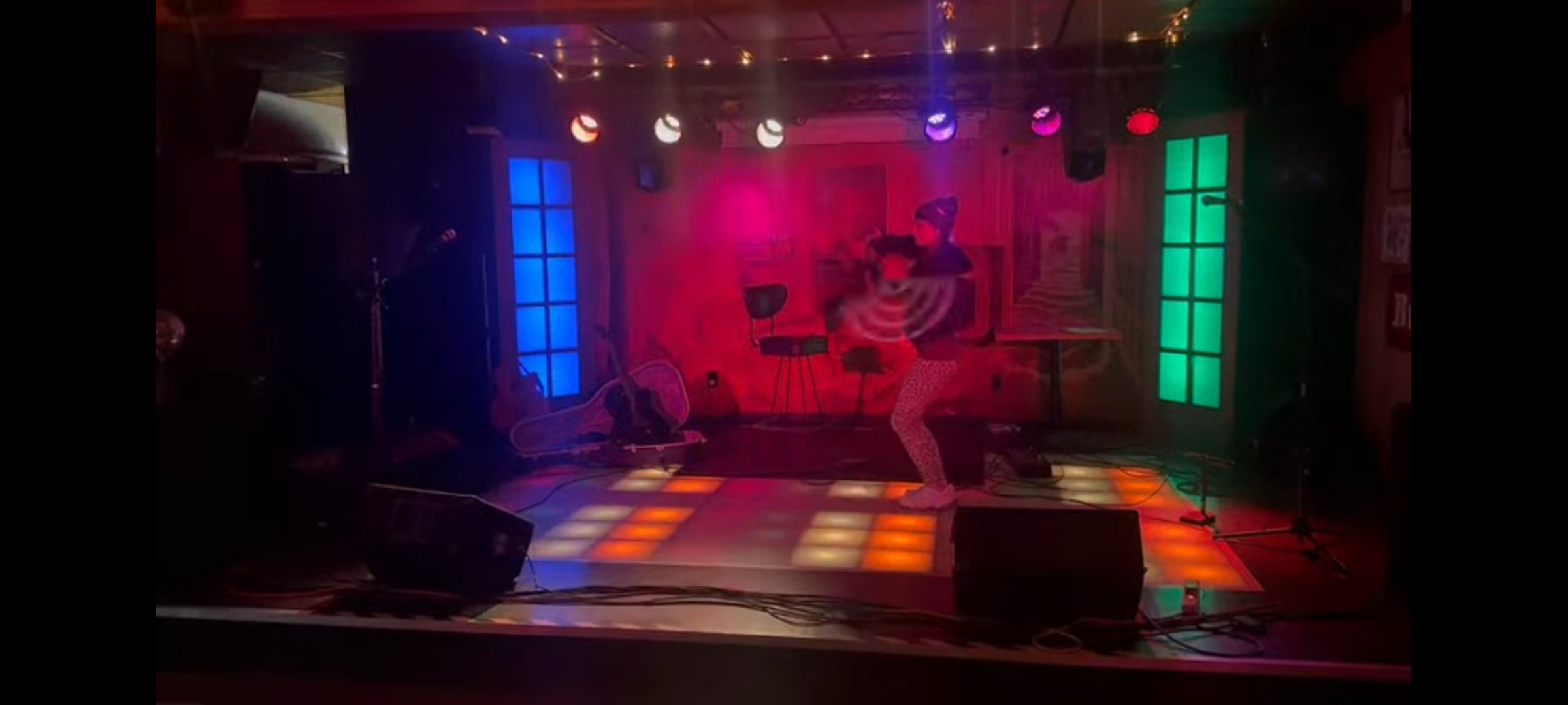 open mic night performance by Studio Guerrein at the Kings Rook Club in Erie, PA