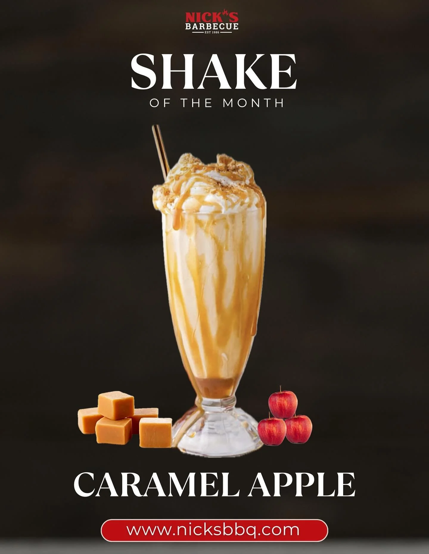Caramel Apple Shake of the Month is here‼️