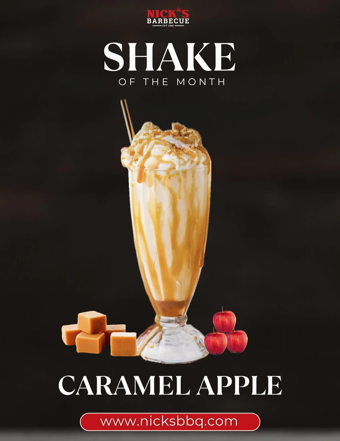 Caramel Apple 🍎 Shake of the month‼️