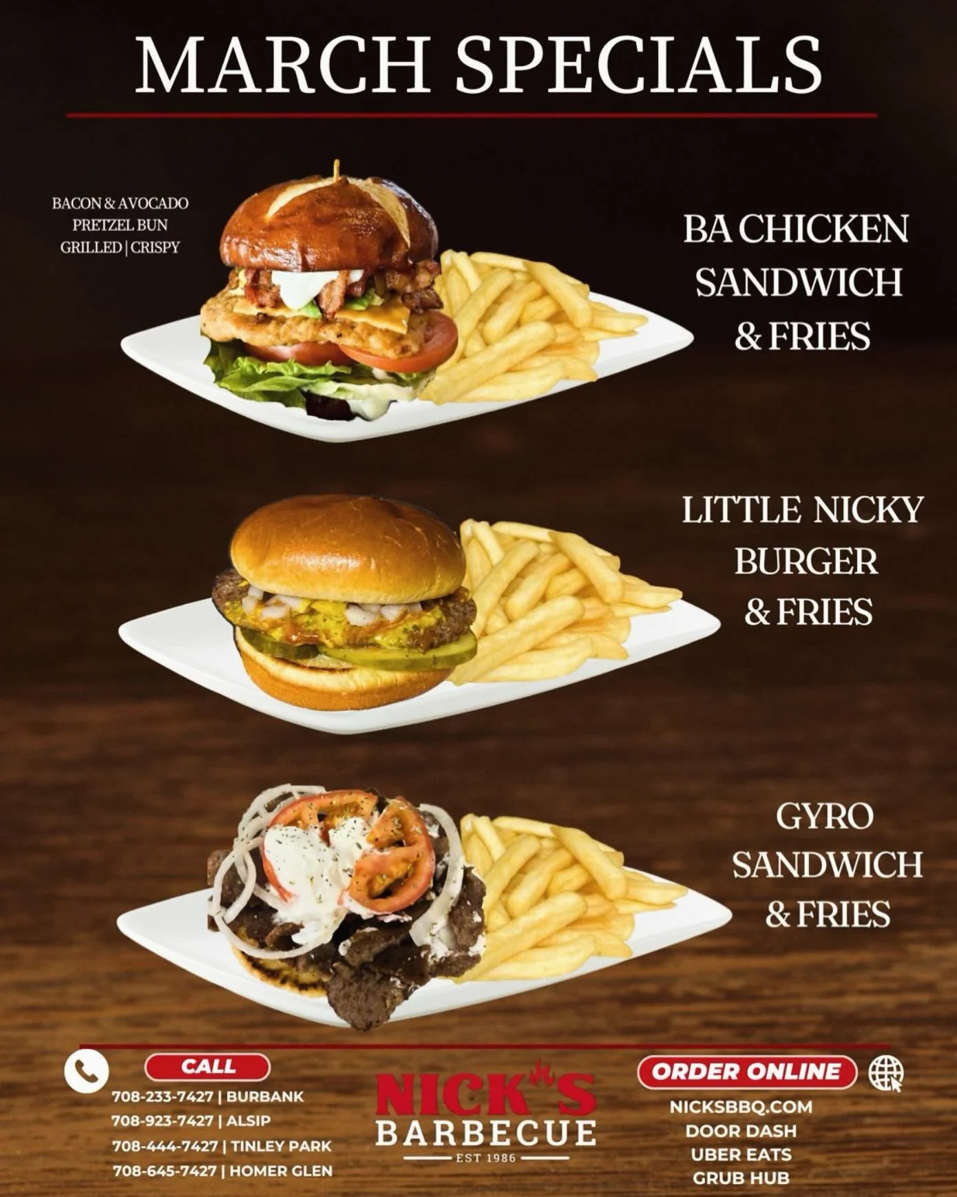 March Specials‼️