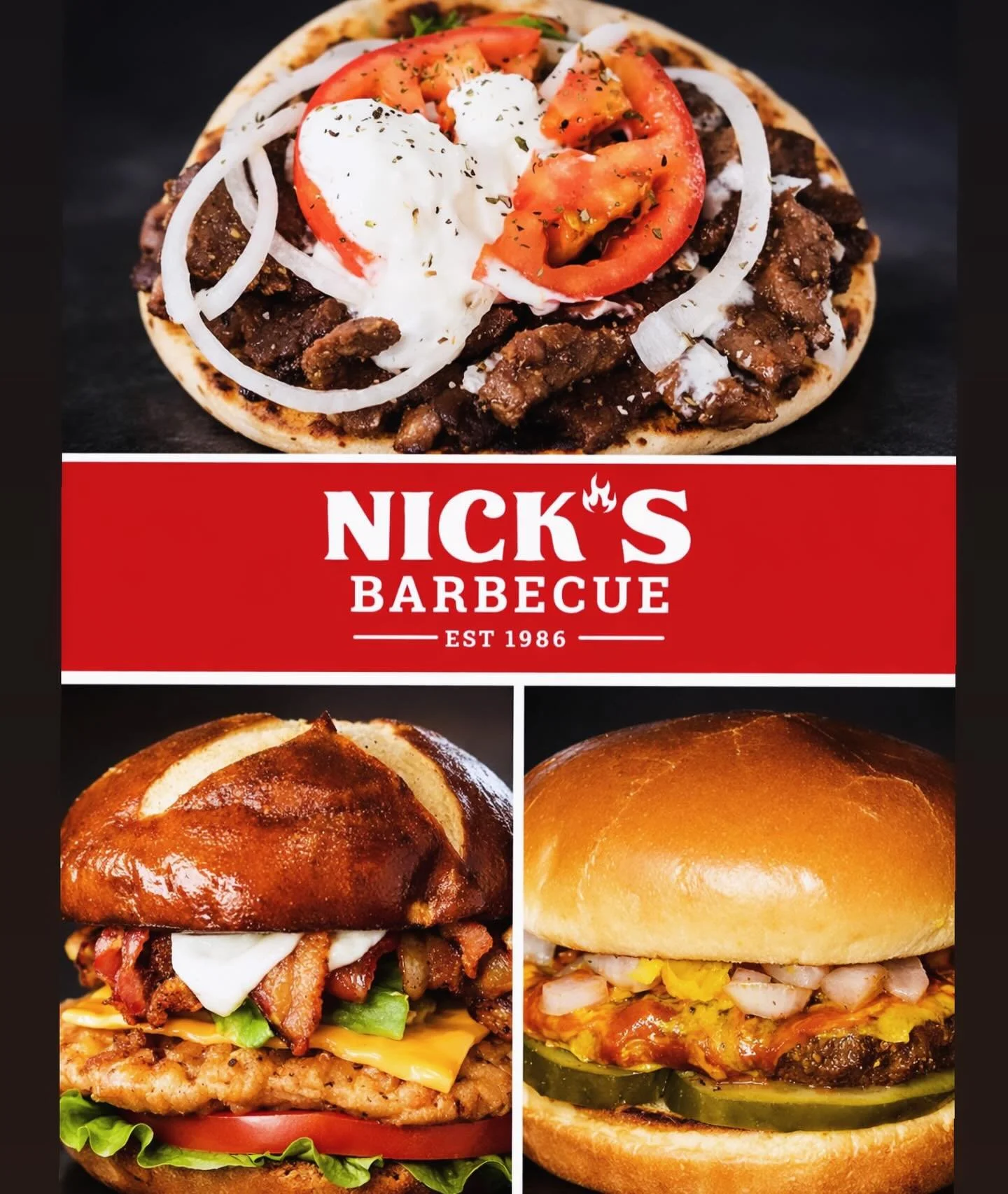 What&rsquo;s your favorite menu item at Nick&rsquo;s?!
&bull;
&bull;
#nicksbbq #burbank #alsip #tinleypark #homerglen