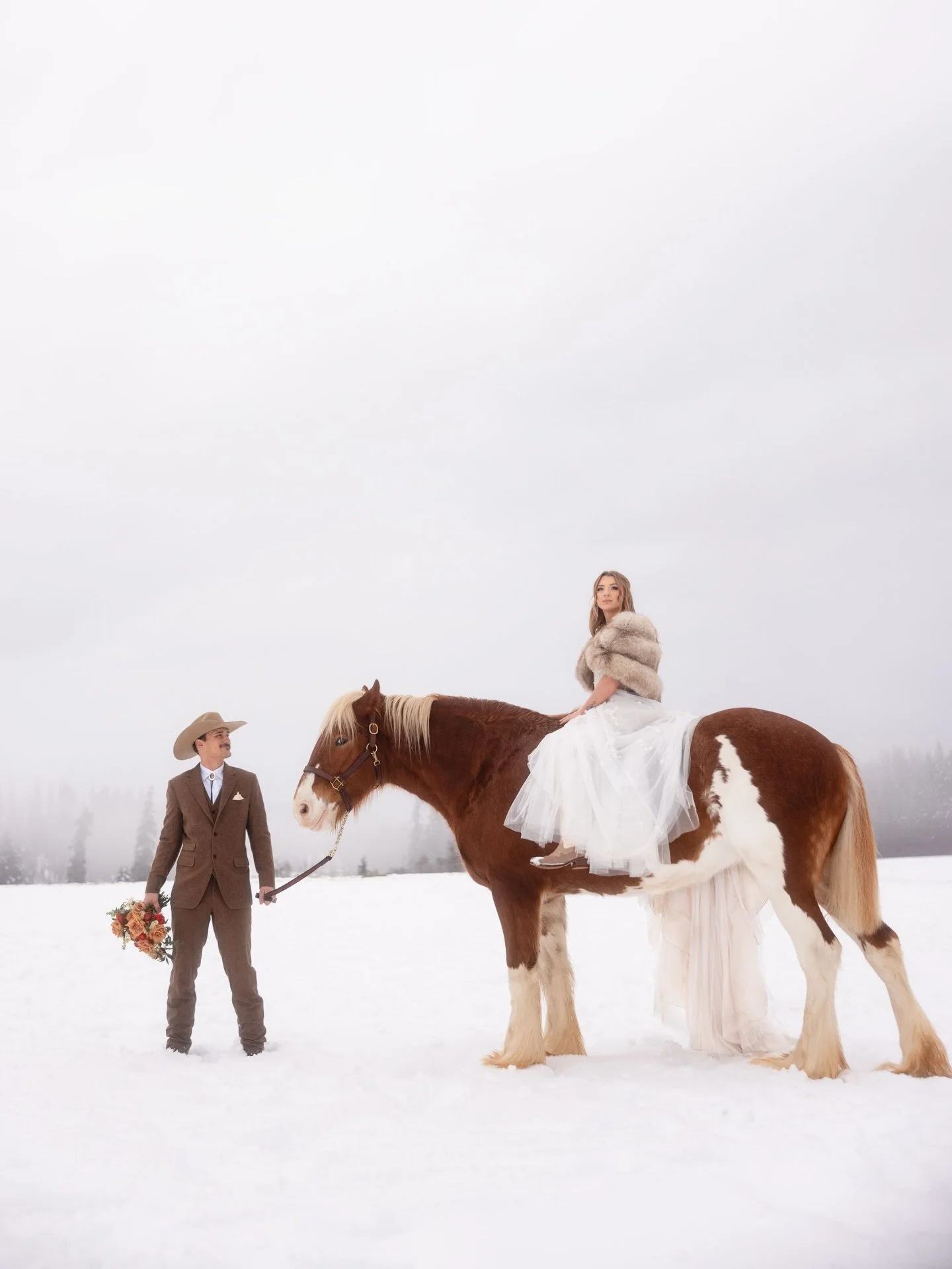 As spring starts to take over, we keep coming back to this winter session.

It was our first shoot of the year and it was such an incredible experience. As we begin to lean more and more into elopements and intimate weddings, it felt like such a perf