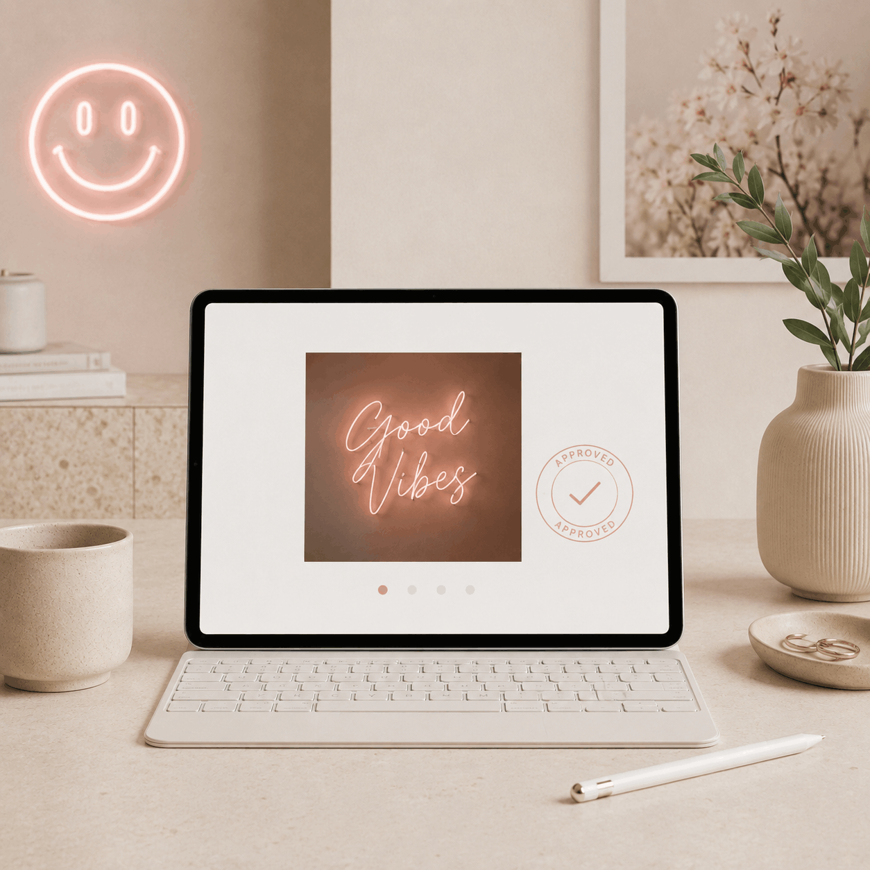 Custom neon sign design proof reviewed and approved before production