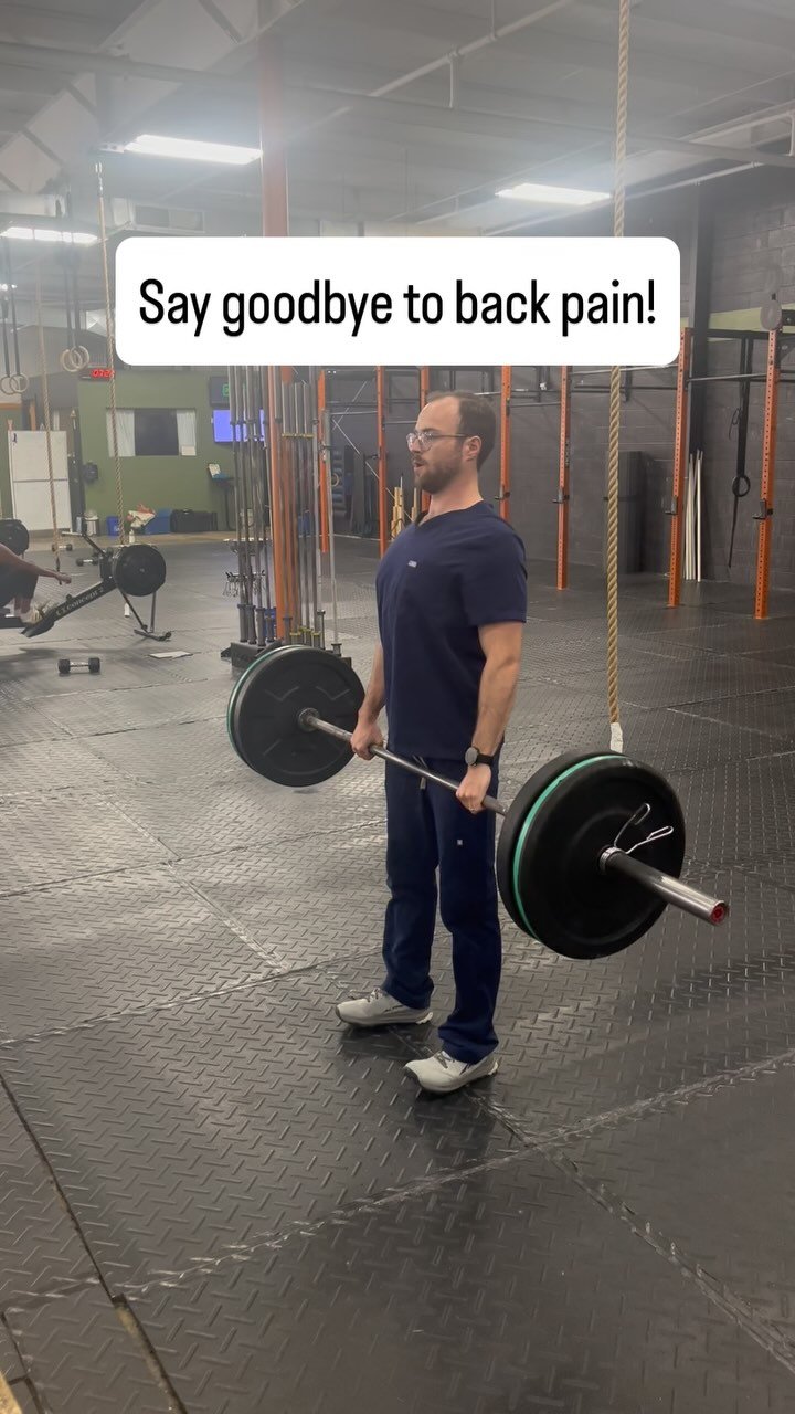 Say goodbye to back pain? But I thought that dead lifting was bad for you? I thought that kettle bell swings cause low back pain?
No. Doing those exercises before your muscles are capable of handling it is what causes back pain. But you could say th