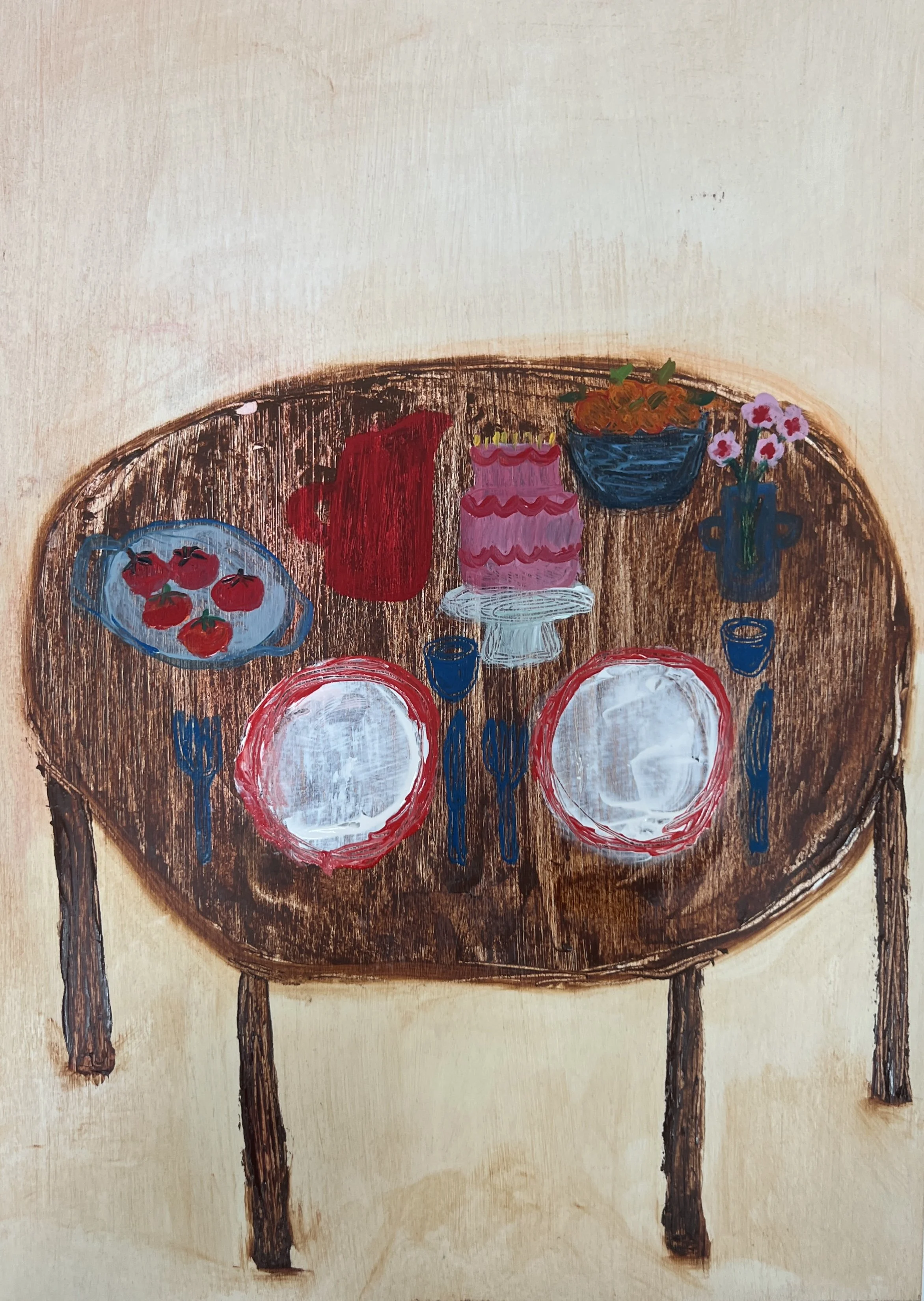 Kitchen Still Life, 11"x15", oil on paper, 2023