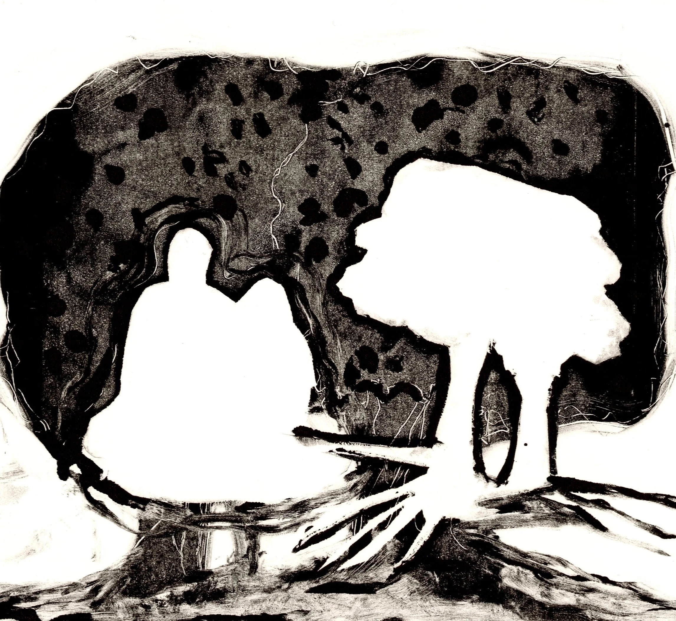 Family Tree, 11”x14”, Monotype, 2024