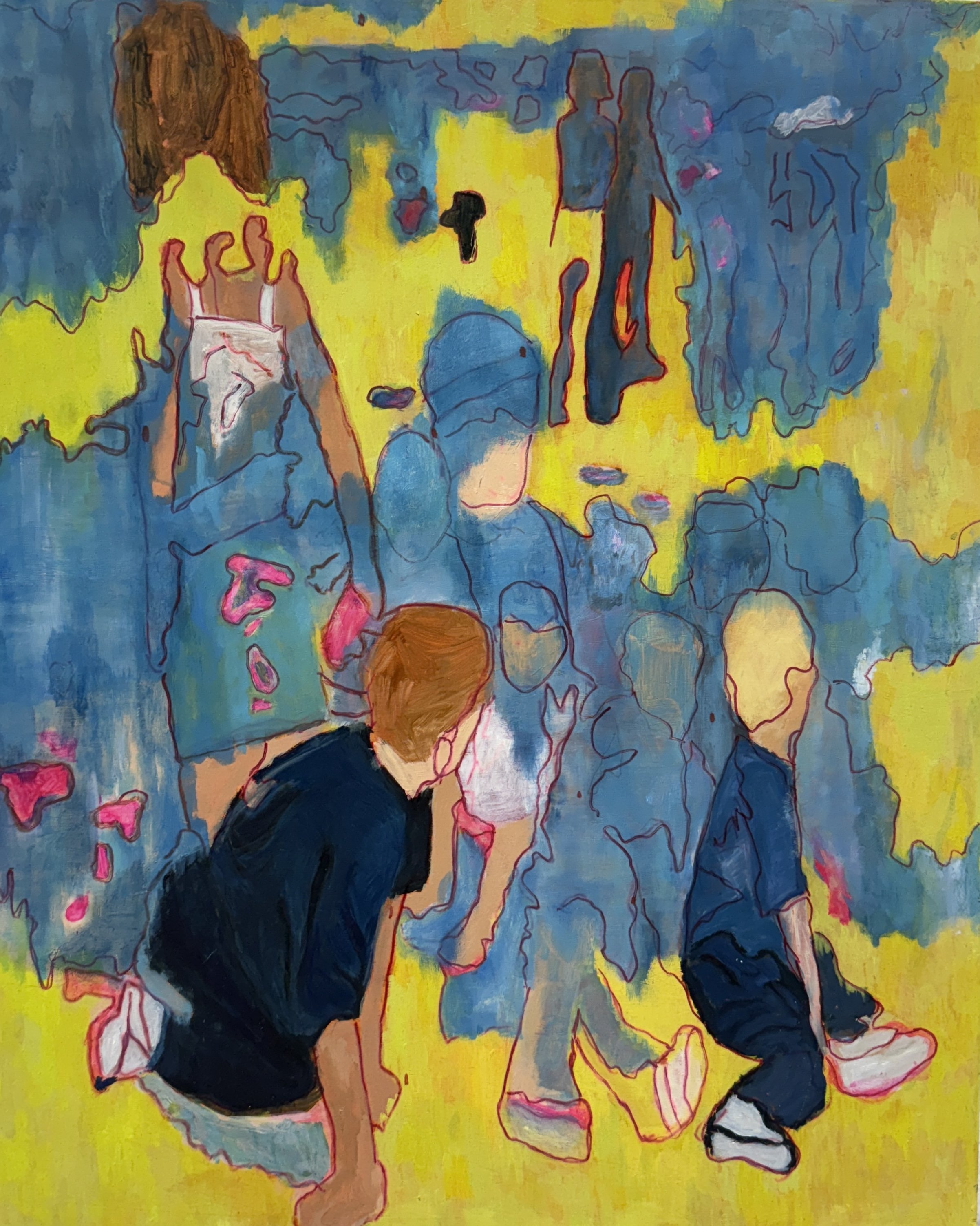 somewhere, i am waiting, 18”x24”, oil on panel, 2025