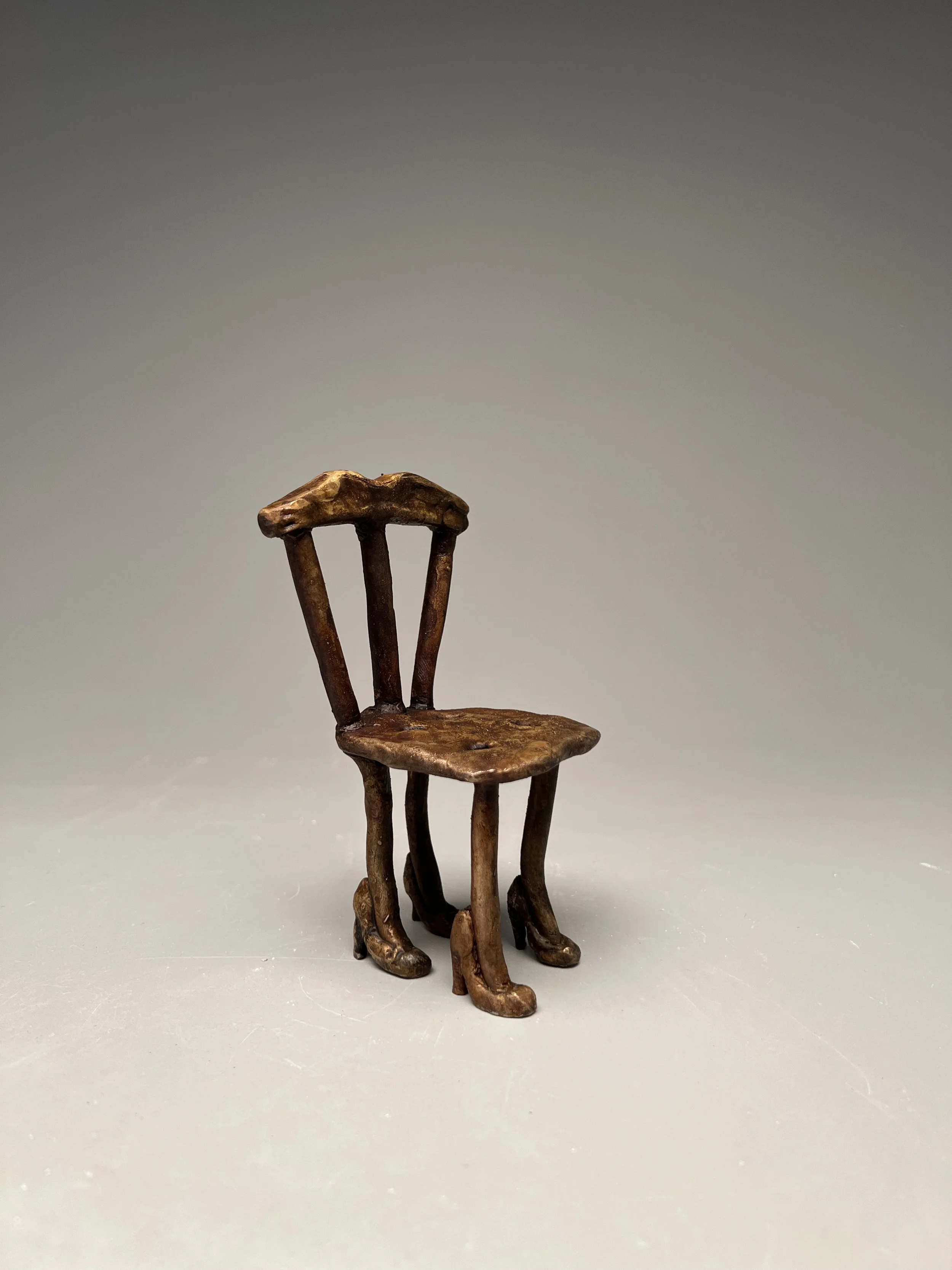 Untitled, 6"x2", bronze sculpture, 2022