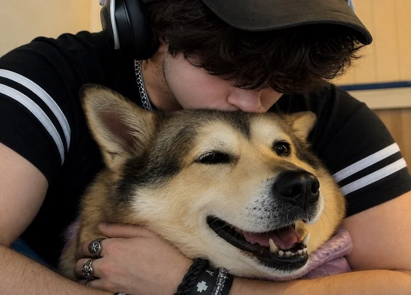 Maxwell - Untitled (2026) - Photography - This photo is of my dog Lollie, who is a Serbian husky/cattle dog. She is my first dog, and recently we discovered she has breast cancer. Just last month, she had a massive surgery to remove some of the cance