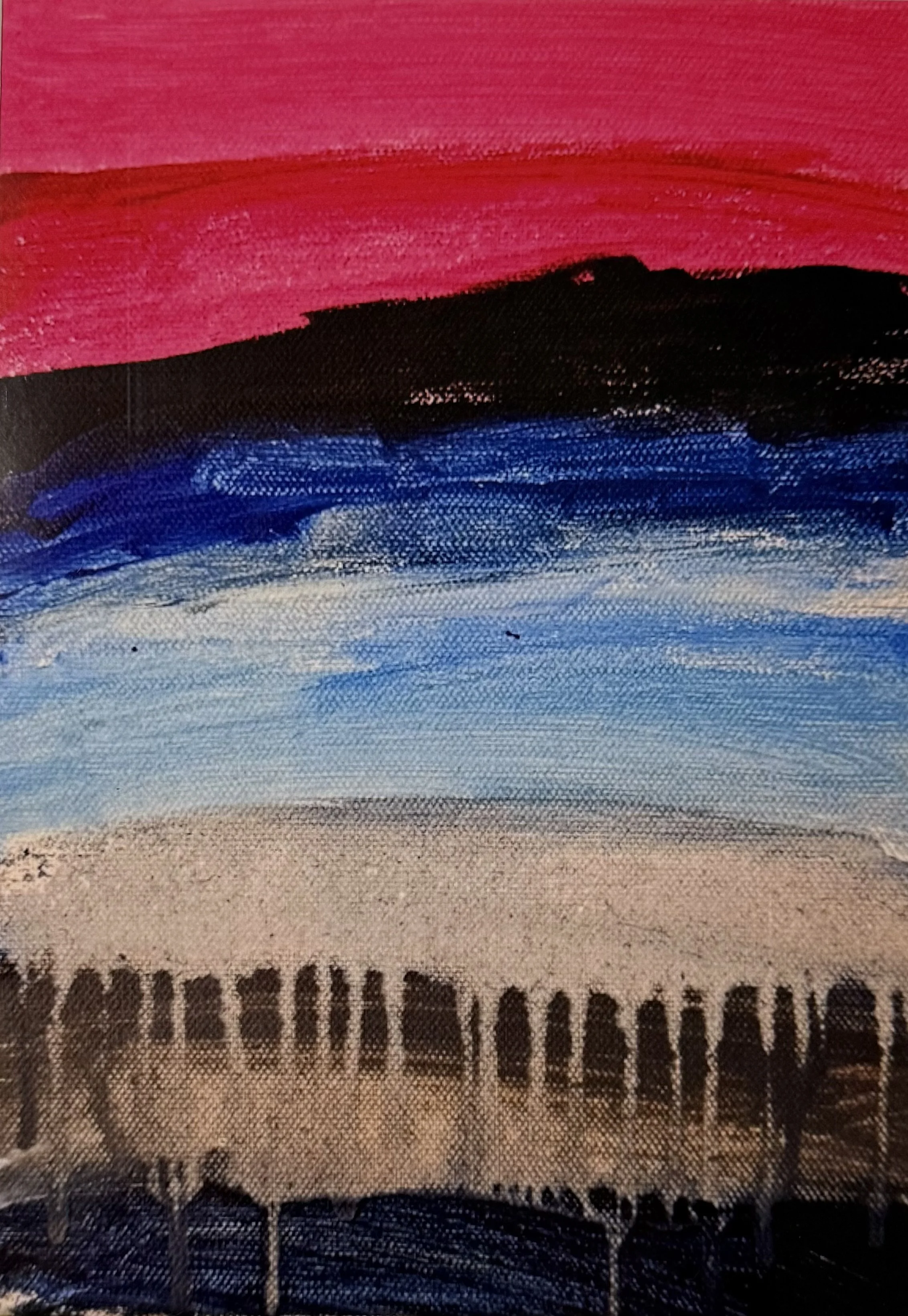 Benjamin Harrison - Background (2026) - Acrylic on canvas