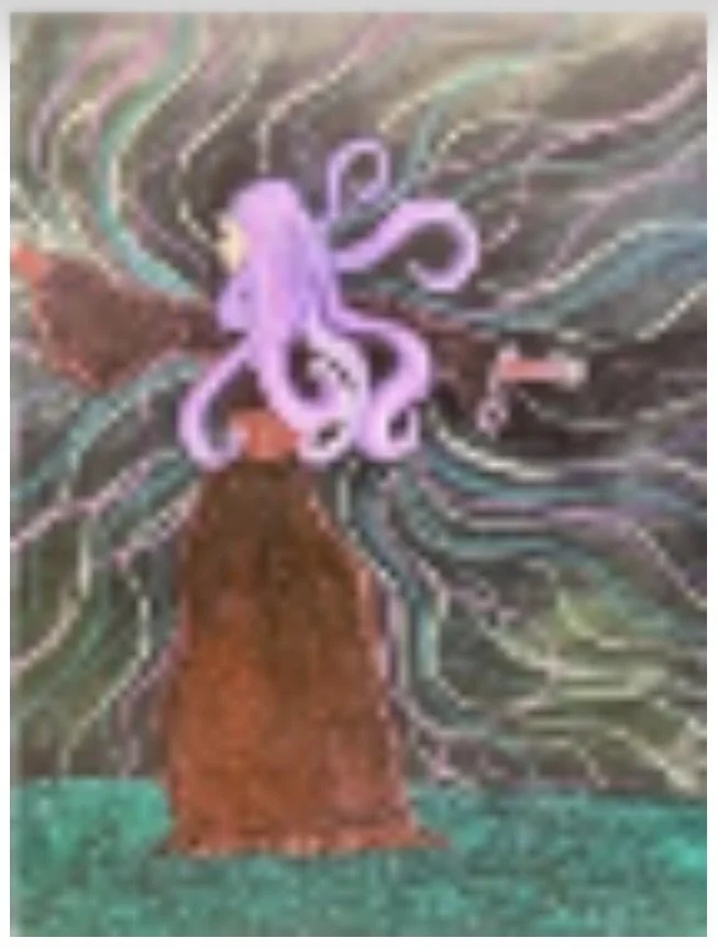 Rollin Thornton - It's Not That Physical (2025) - Acrylic on canvas - An interpretation of freedom only being alone at night can bring. 