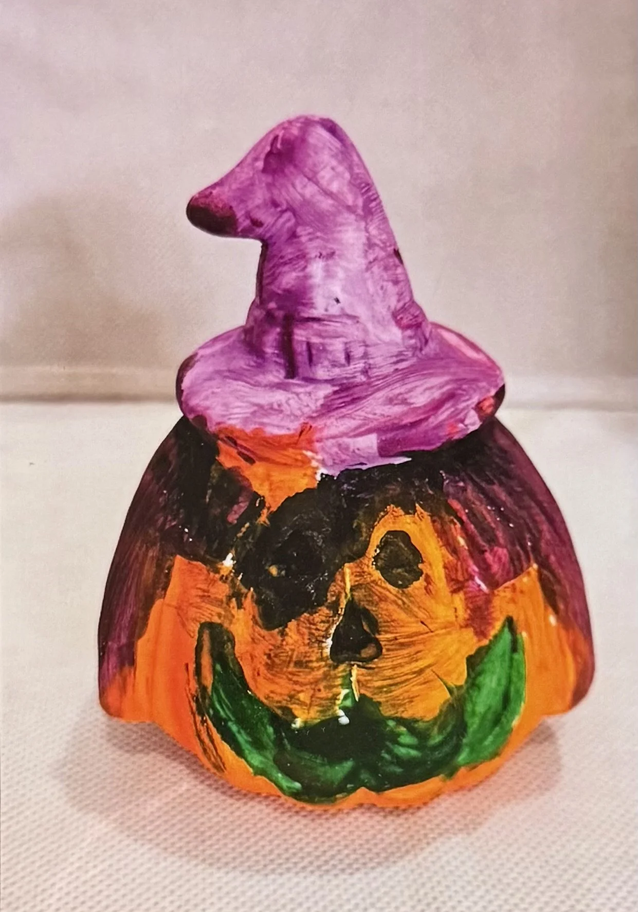 Benjamin Harrison - Witchirate the Halloween Pirate Pumpkin (2025) - Acrylic on plaster