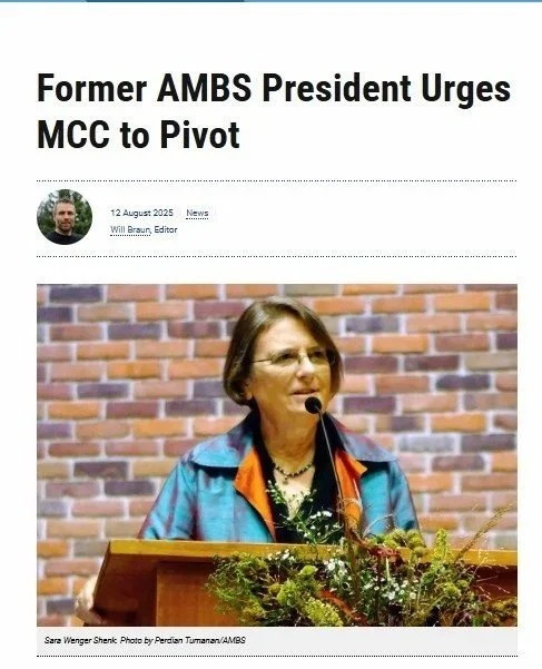 MCC responds to Sara Wenger Shenk (story in Canadian Mennonite)