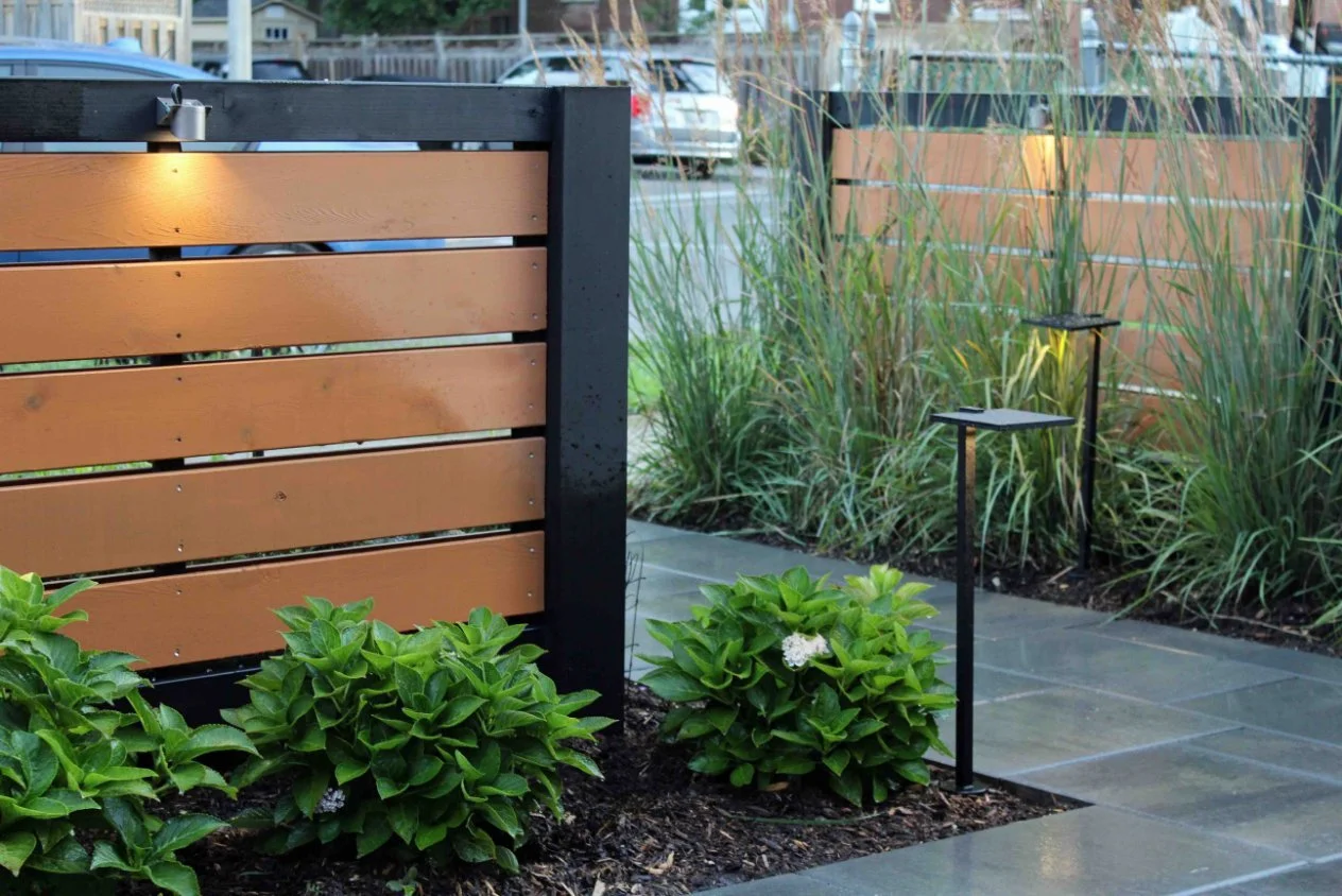 Privacy-focused landscape design creating a secluded outdoor retreat in Danforth area