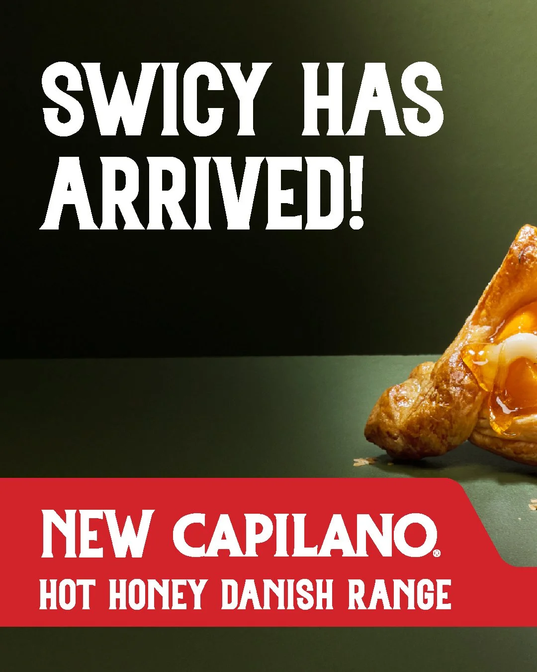 It&rsquo;s officially Swicy season🌶️⁠
⁠
We&rsquo;ve teamed up with @capilanohoney for a collab that&rsquo;s seriously good.⁠
⁠
Meet the NEW Hot Honey Danish lineup🤤⁠
⁠
Triple Cheese⁠
Peaches &amp; Cream Cheese⁠
⁠
Sweet. Spicy. Seriously addictive.⁠