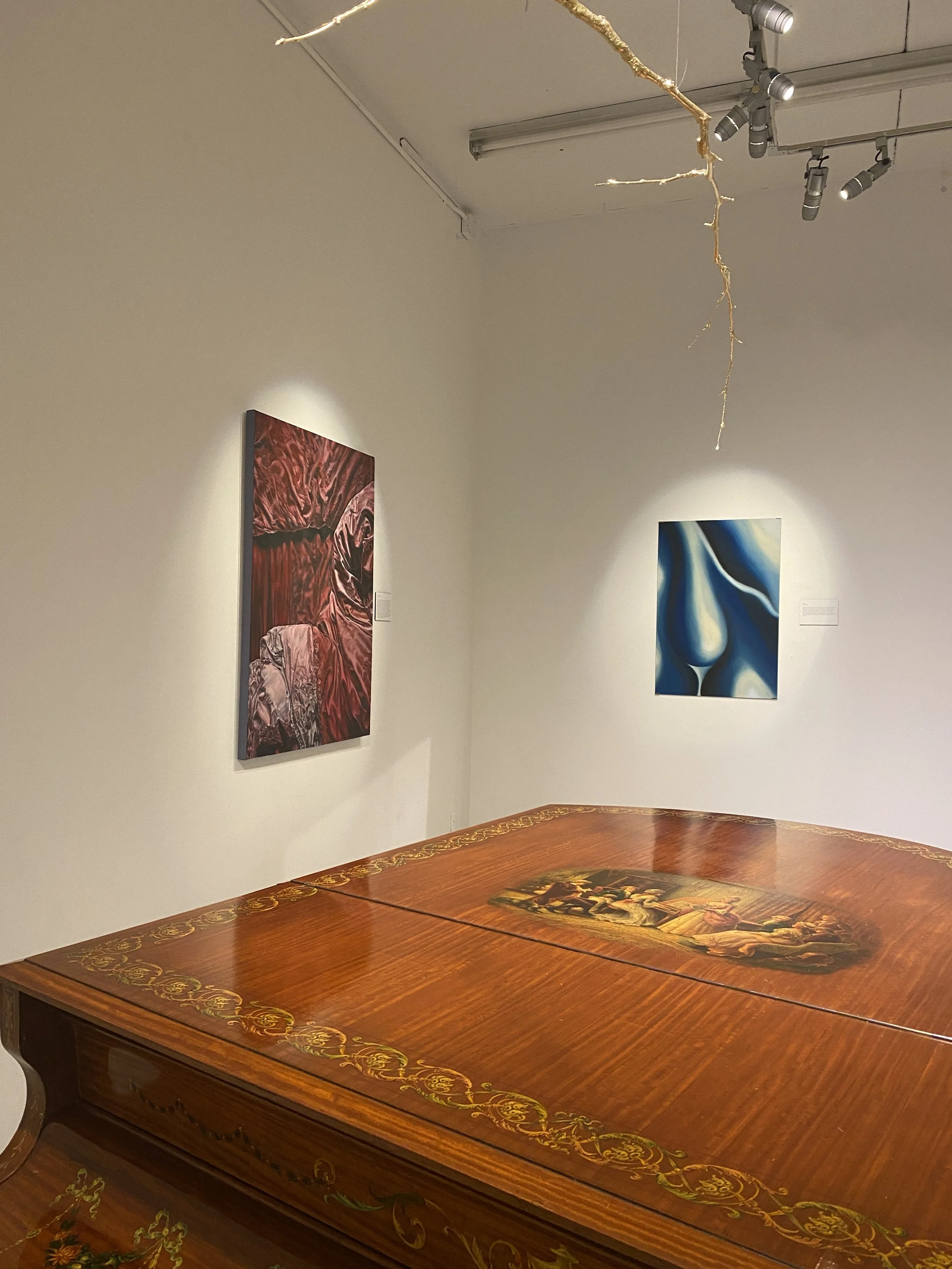 Paintings by Sara Ajami + Andie Ryan Round