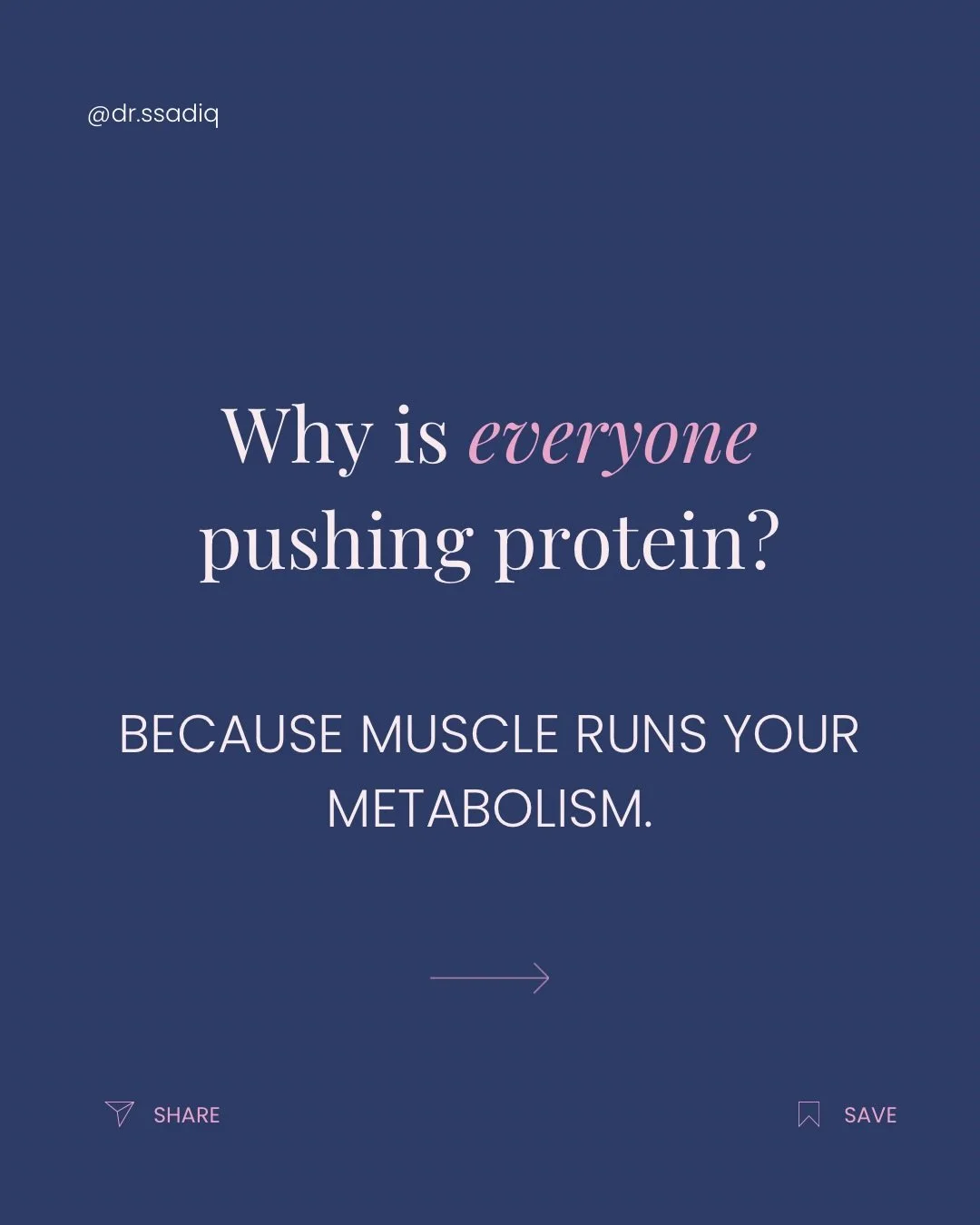 Muscle, metabolism: and why the protein push finally makes sense. 

Skeletal muscle handles approximately 80% of insulin-stimulated glucose uptake. It is the main site where your body clears sugar from the bloodstream. Lose muscle and you lose that c