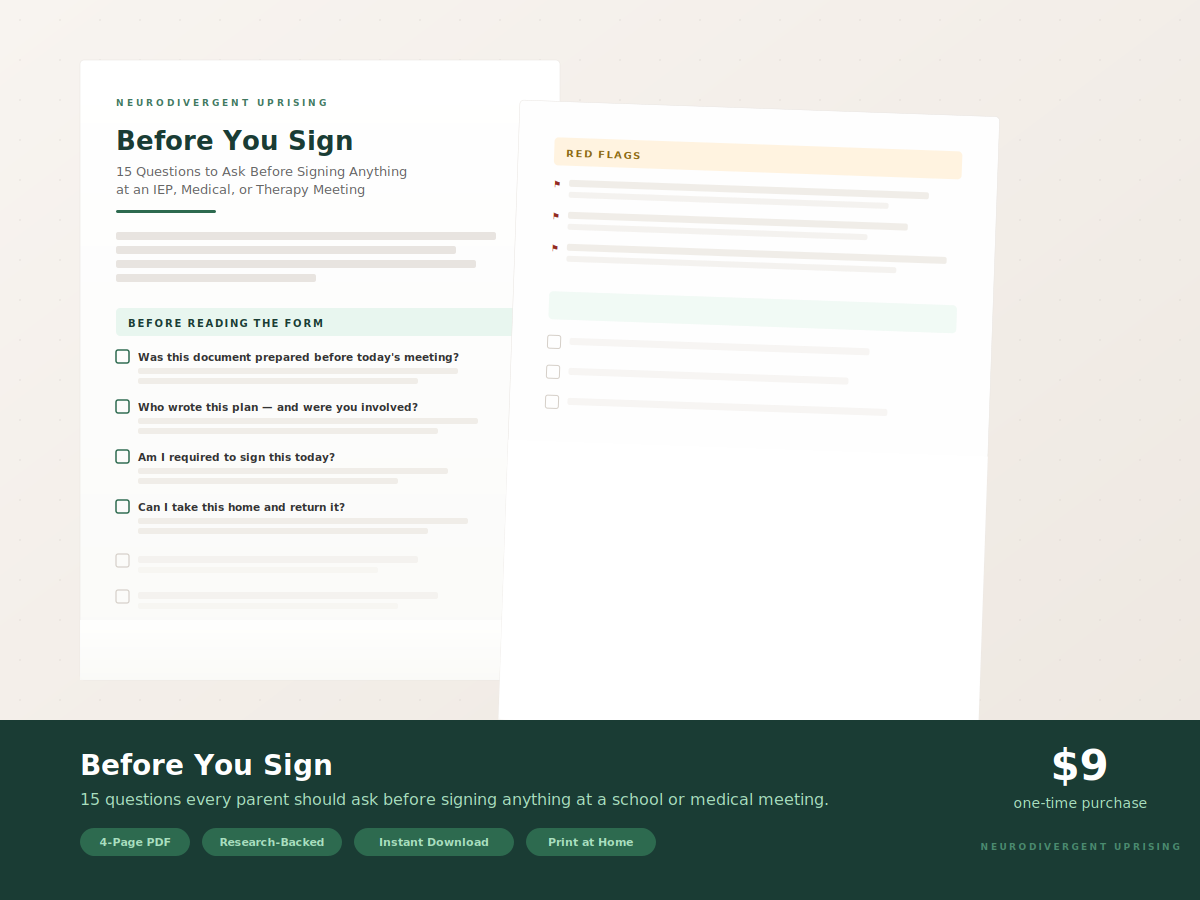 Before You Sign