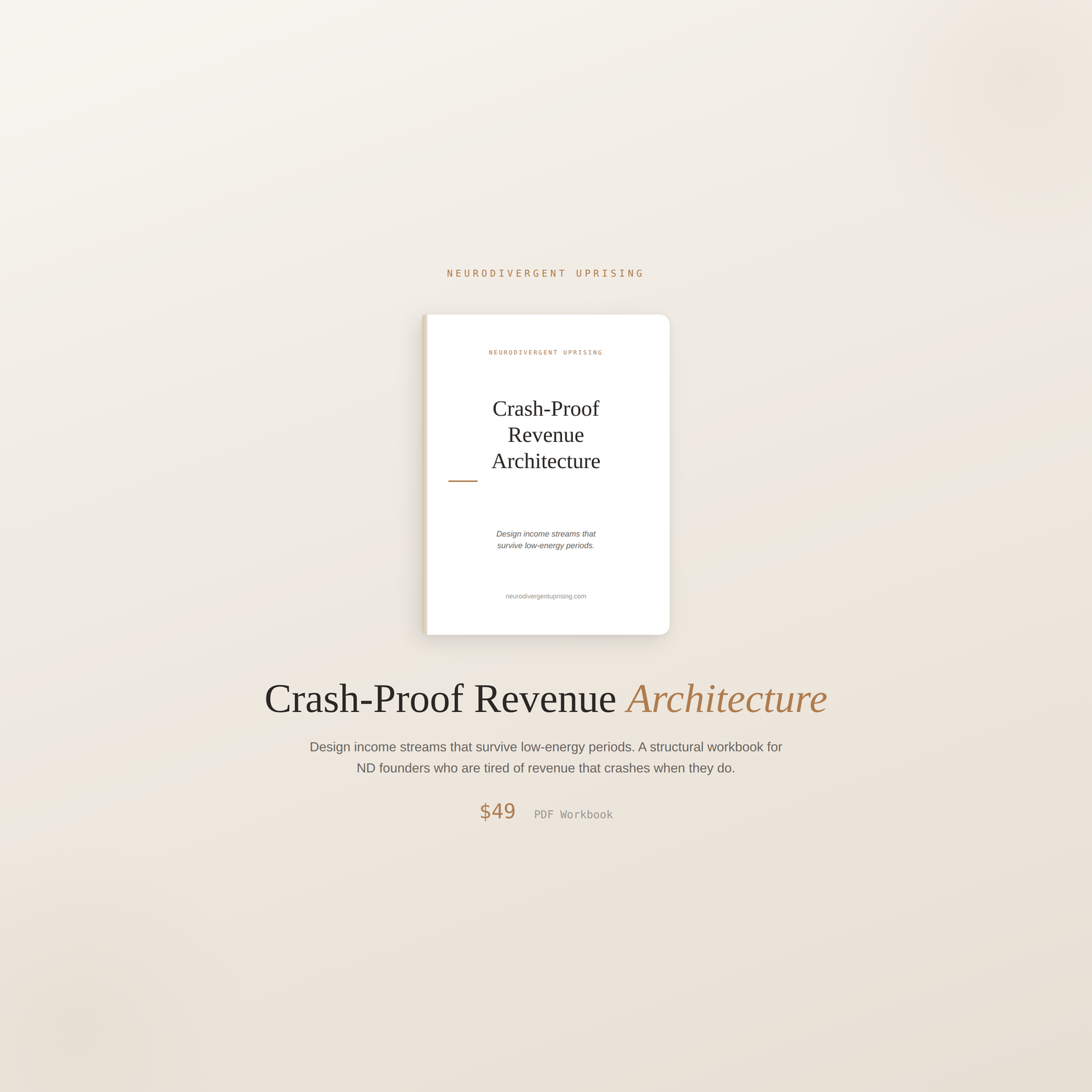 Crash-Proof Revenue Architecture