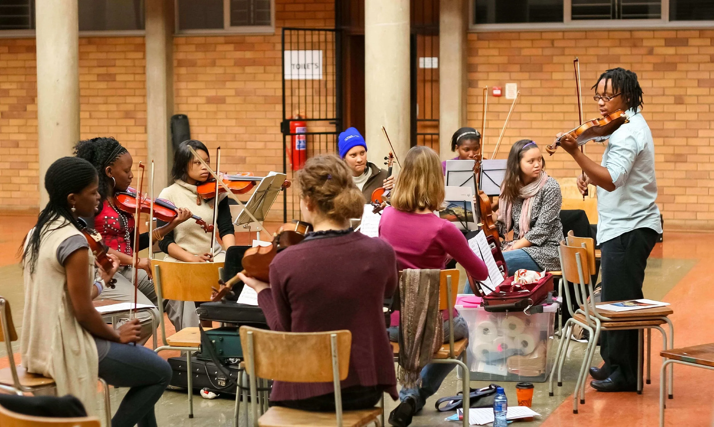 Orchestral string ensemble