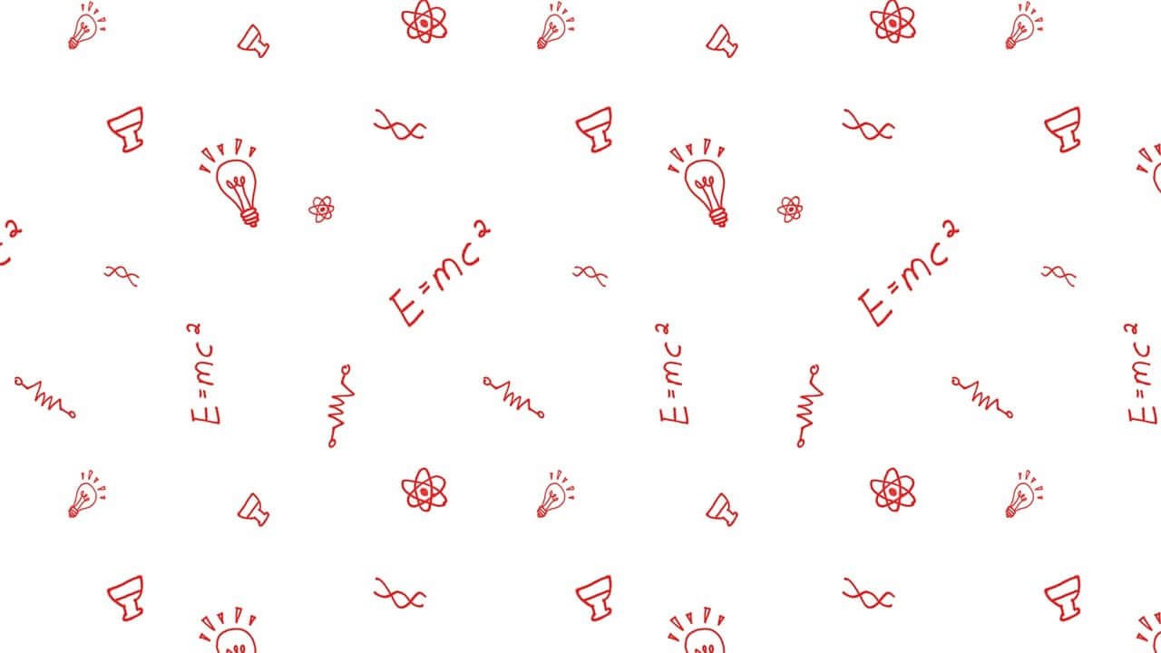 E=mc^2, light bulbs, atoms, dna