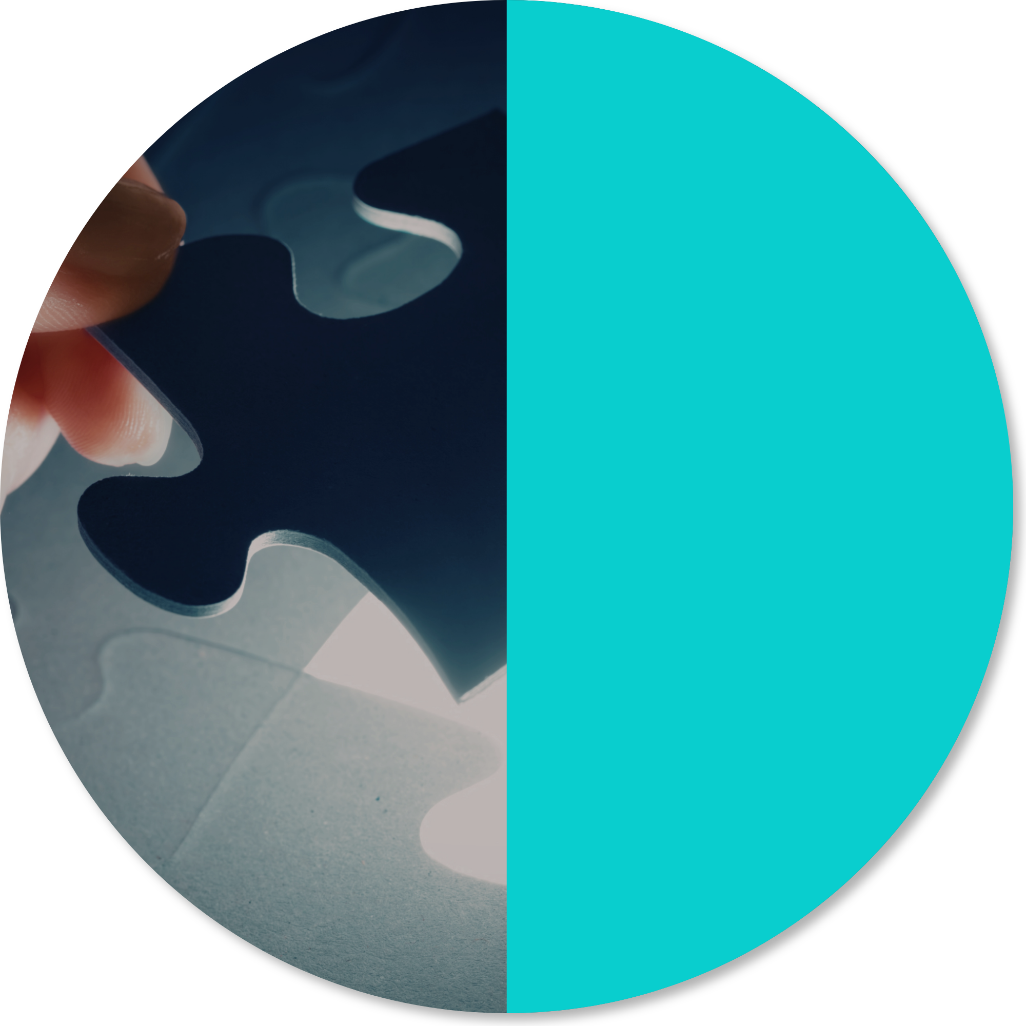 Hand placing a puzzle piece into place, symbolising understanding Functional Neurological Disorder, nervous system regulation, and connecting the pieces of recovery.