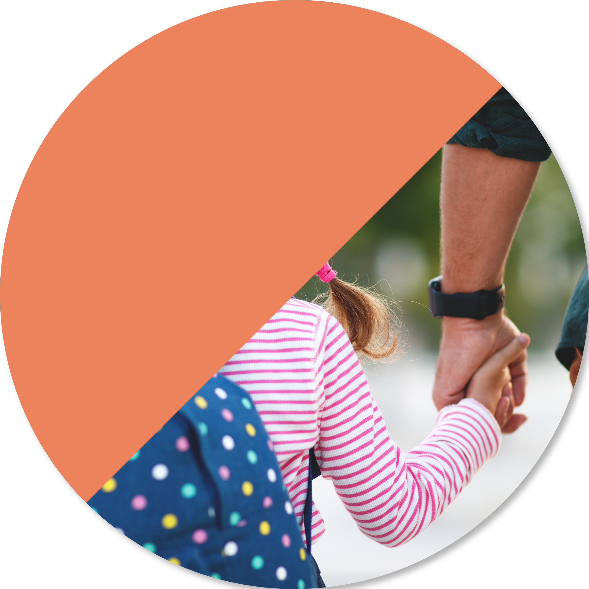 Child holding adults hand